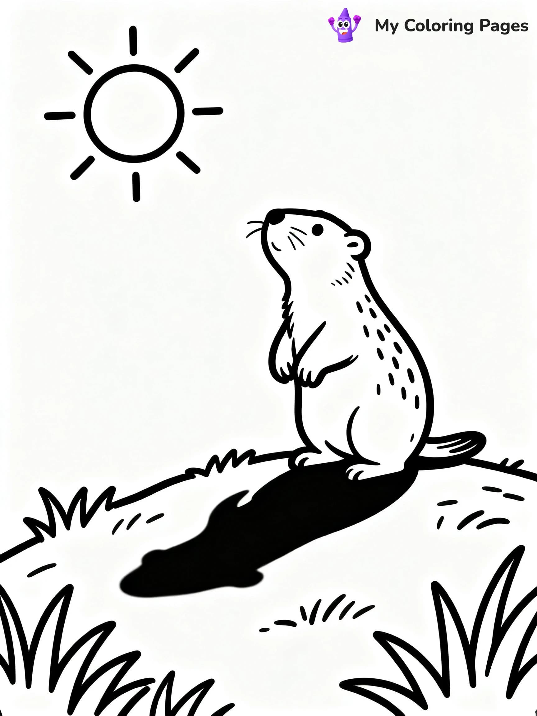 Groundhogs Day Coloring Pages - 19