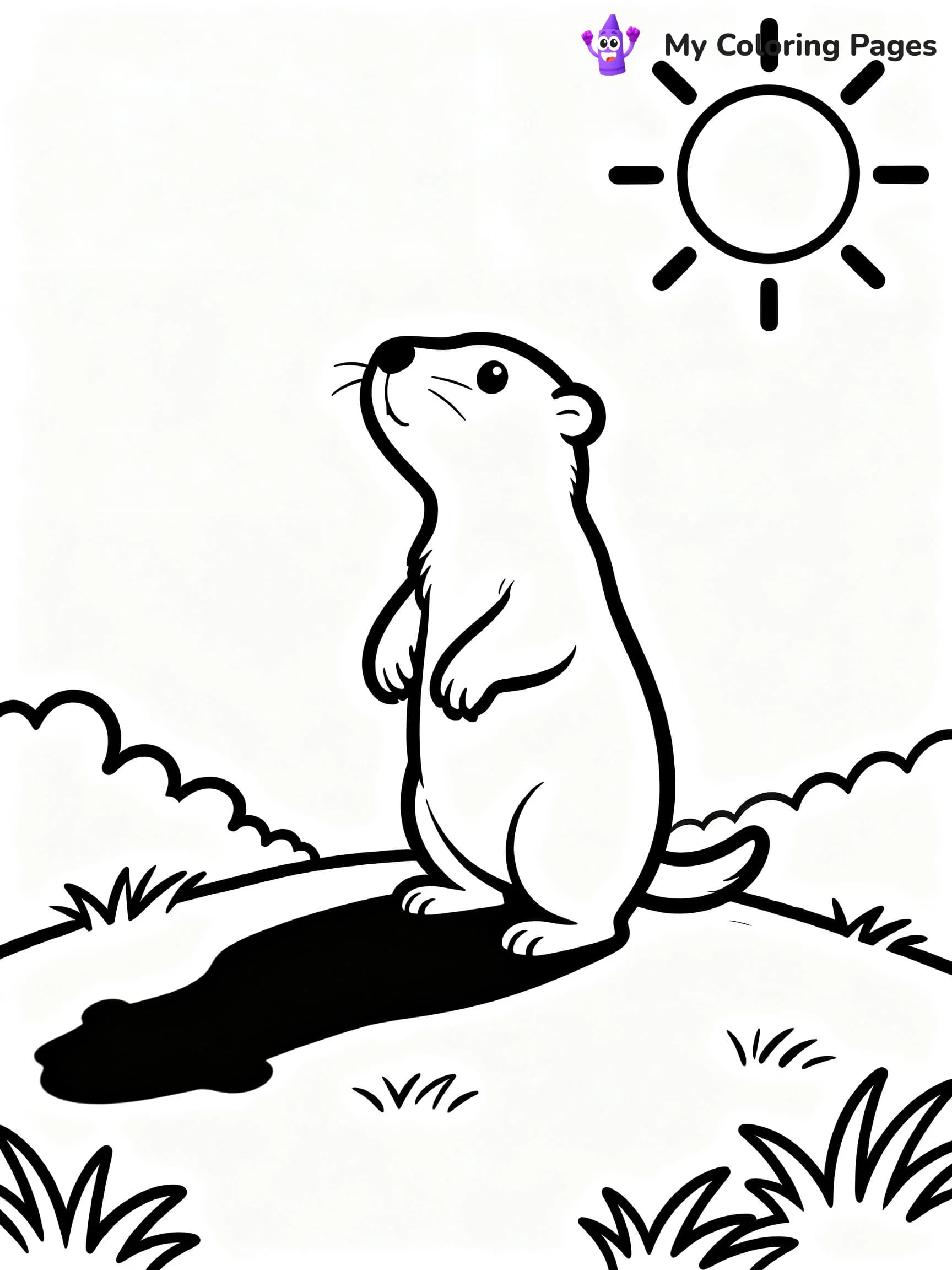 Groundhogs Day Coloring Pages - 18