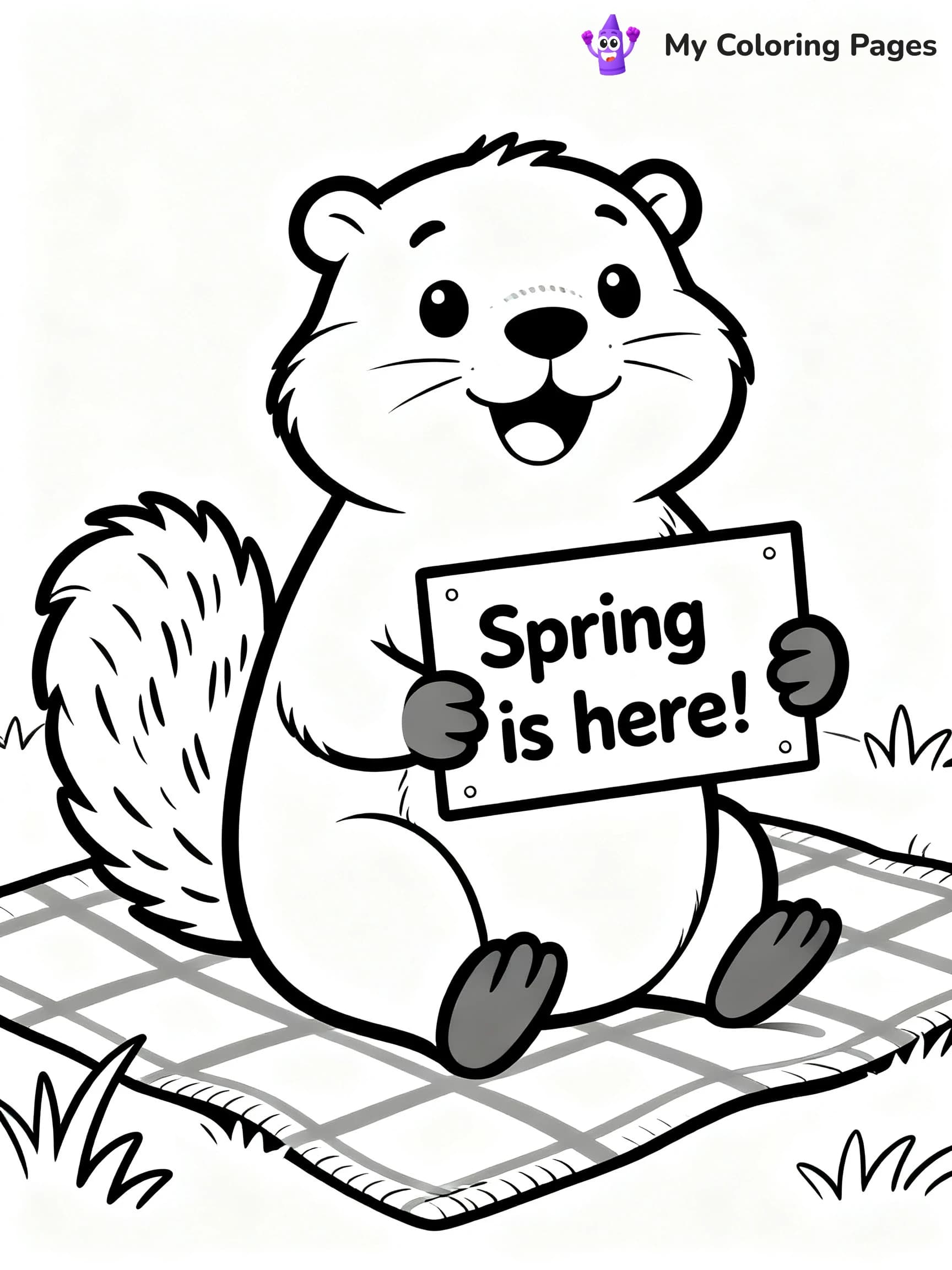 Groundhogs Day Coloring Pages - 16