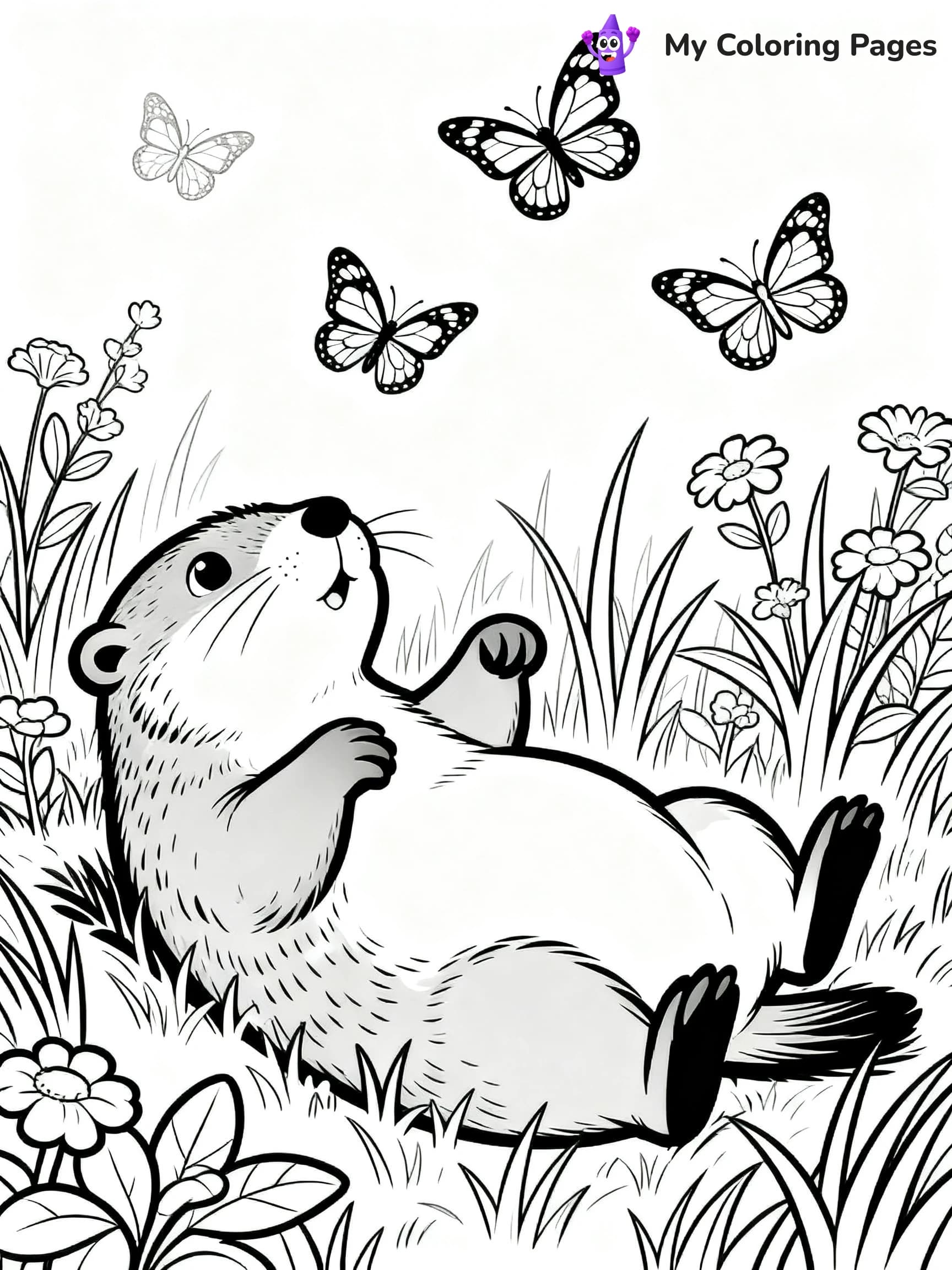 Groundhogs Day Coloring Pages - 11