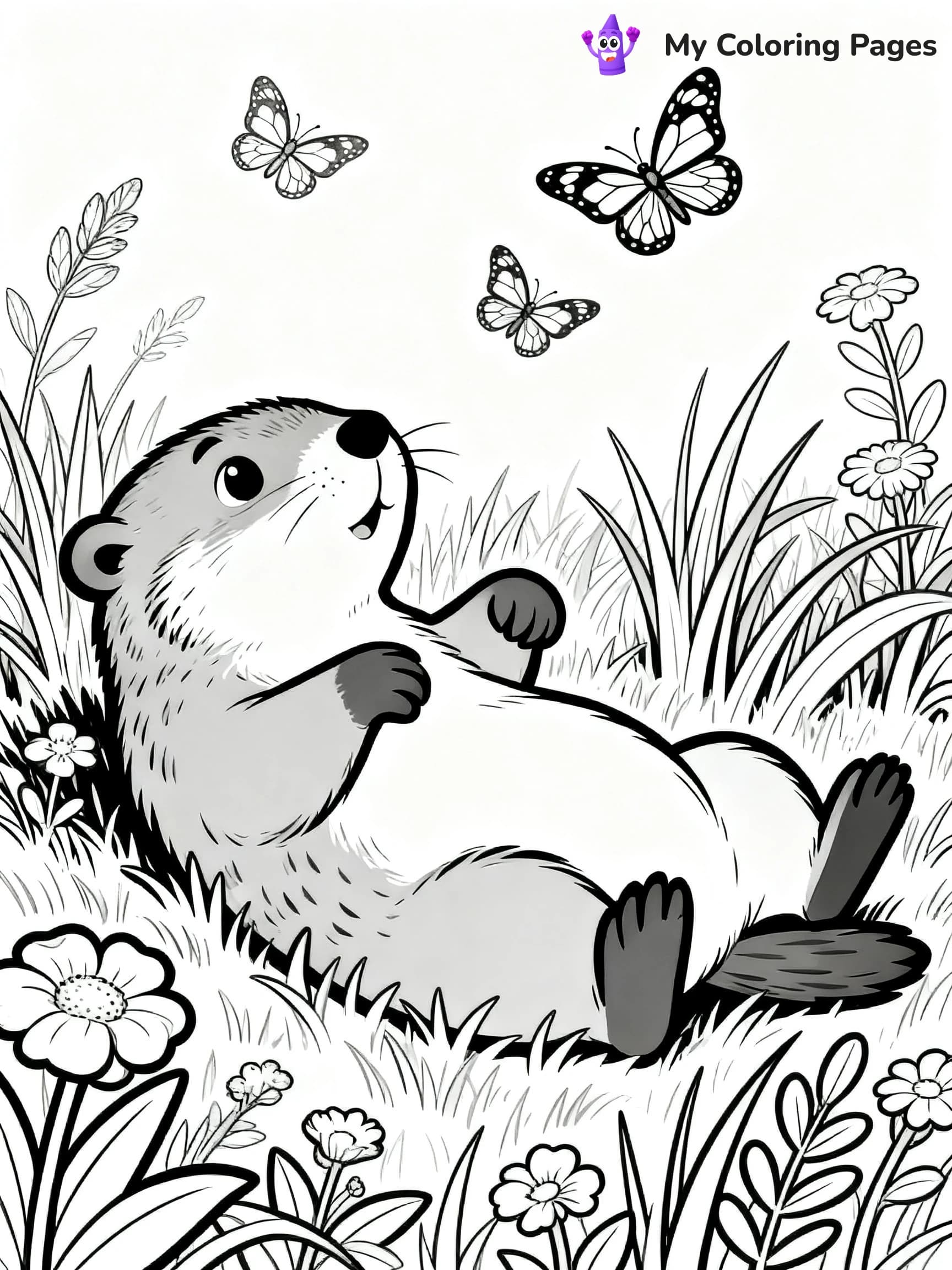 Groundhogs Day Coloring Pages - 10