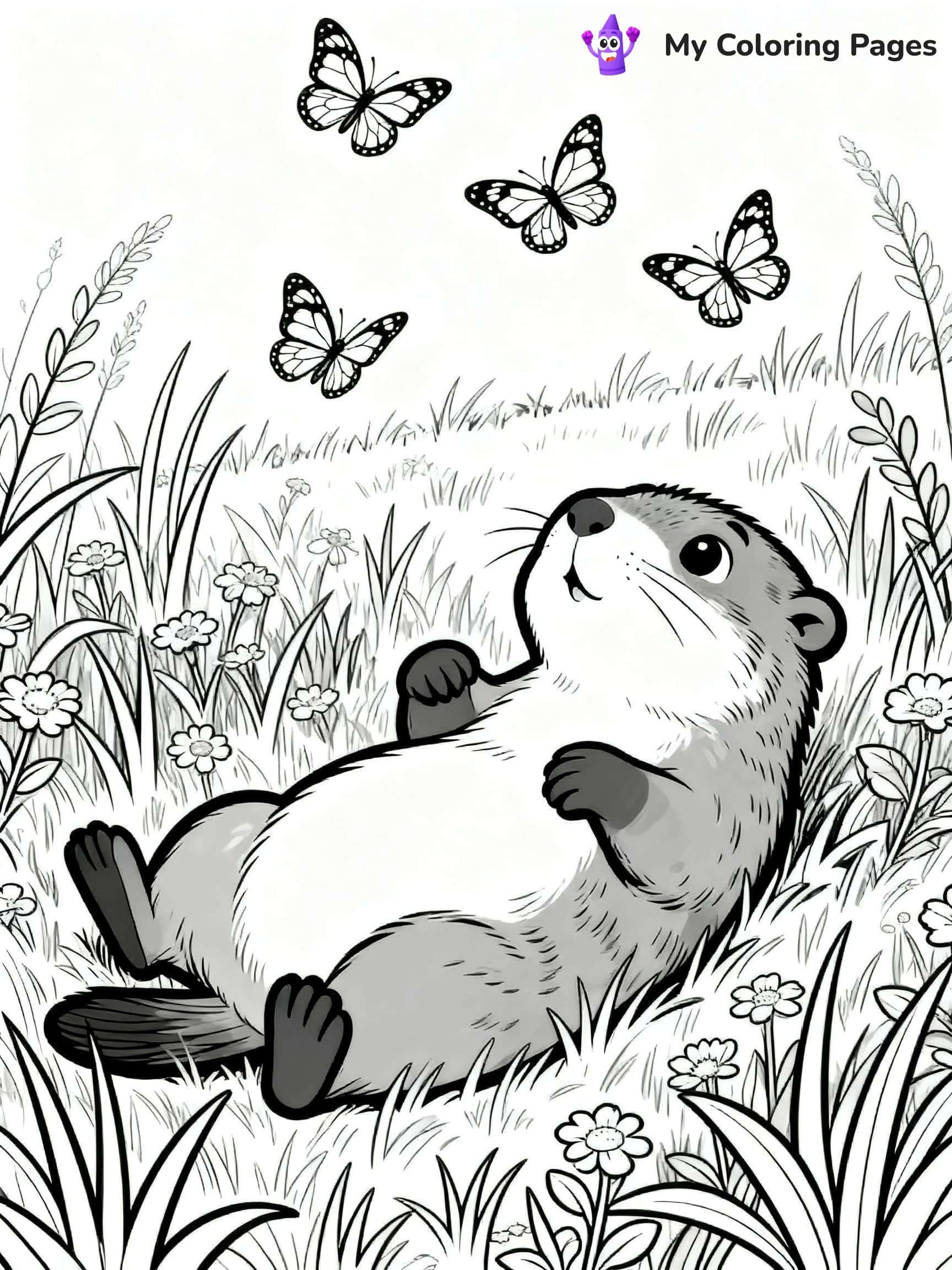 Groundhogs Day Coloring Pages - 6