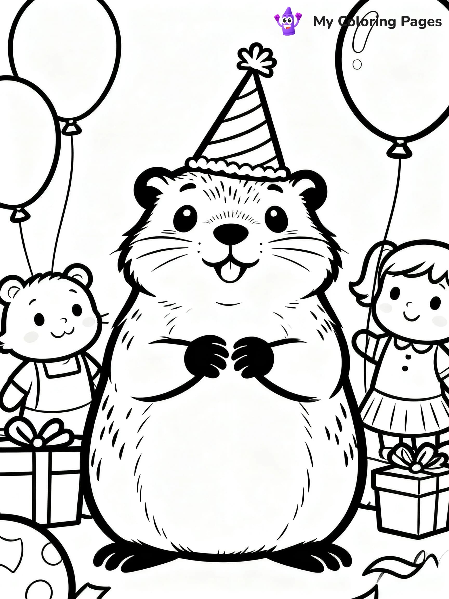 Groundhogs Day Coloring Pages - 5