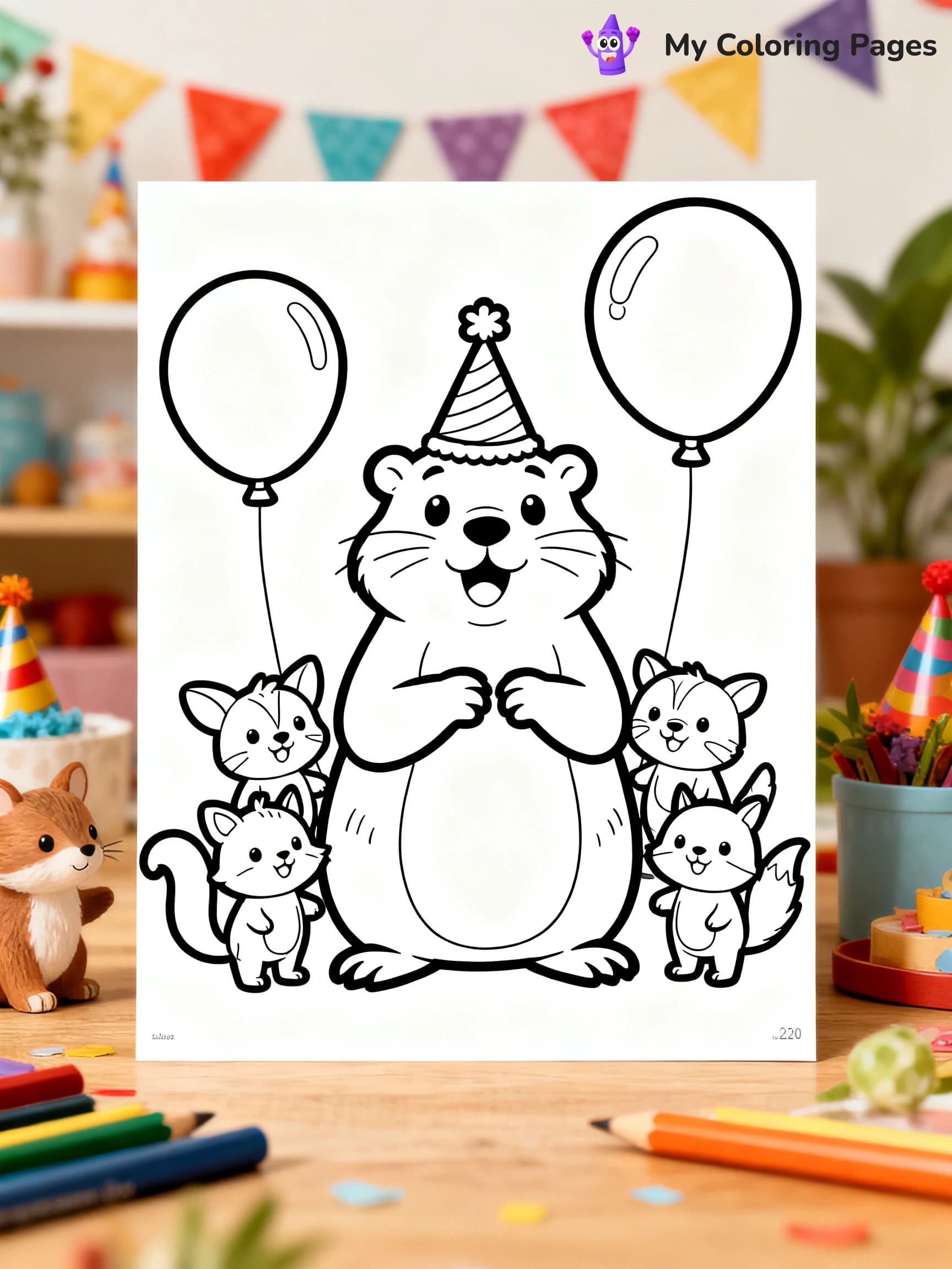 Groundhogs Day Coloring Pages - 4