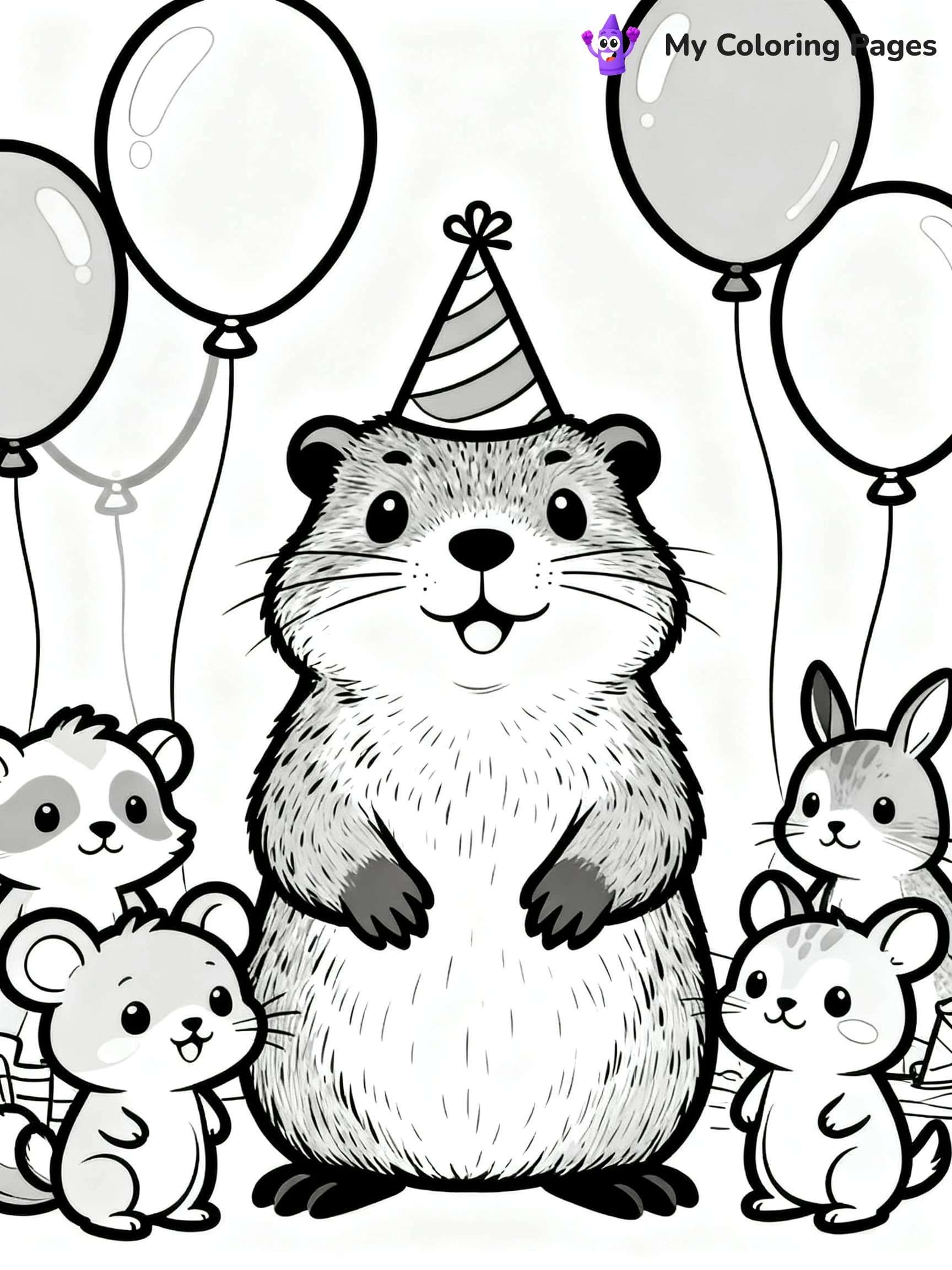 Groundhogs Day Coloring Pages - 3