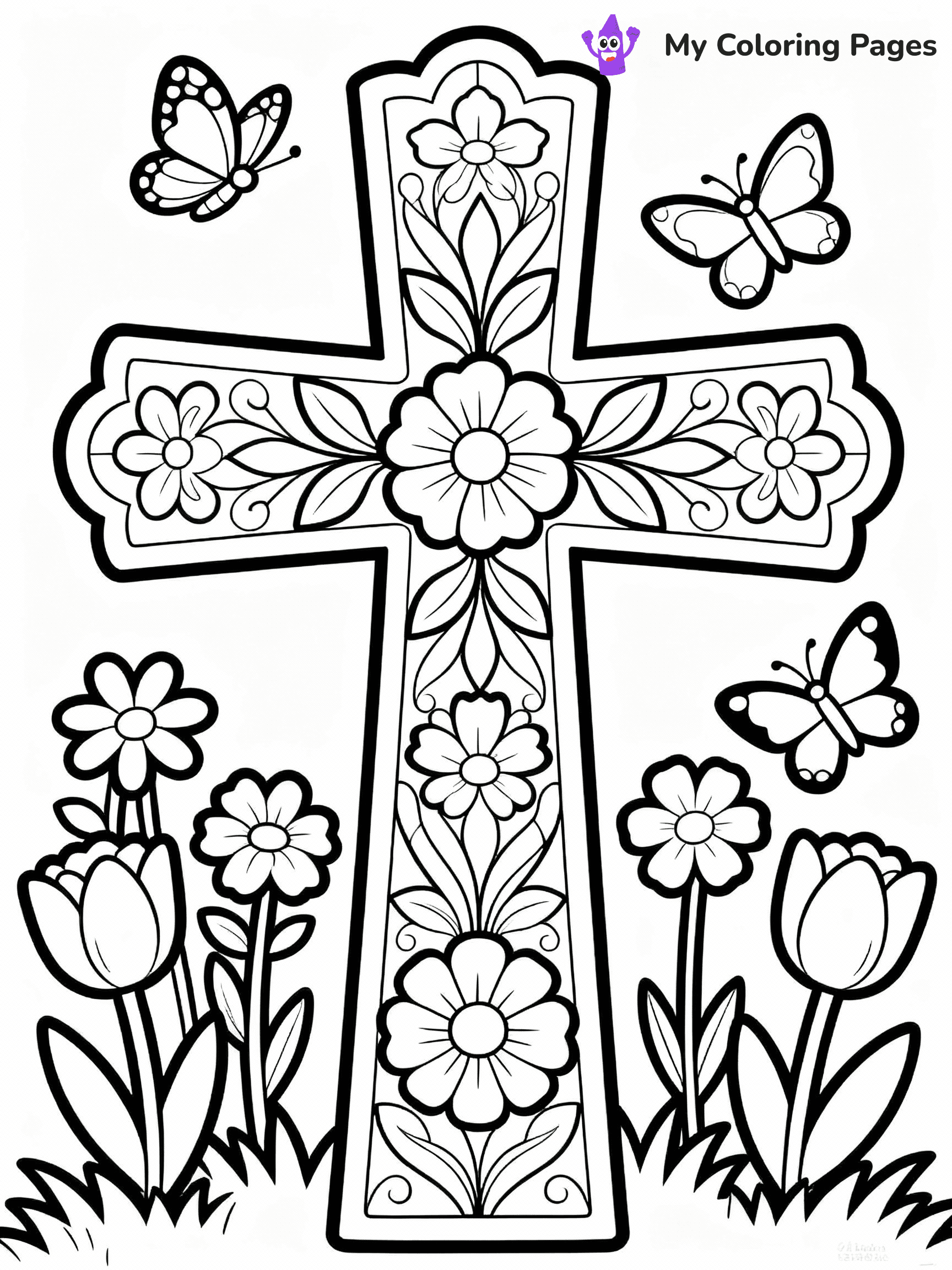 Cross Coloring Pages - 44