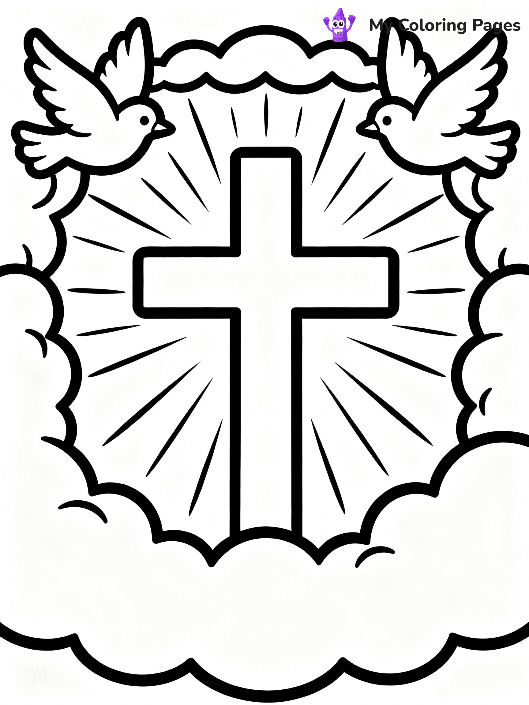 Cross Coloring Pages - 12