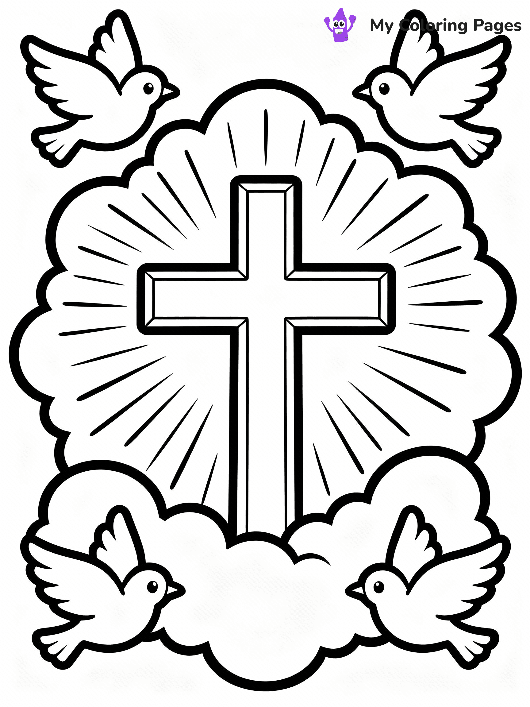 Cross Coloring Pages - 10