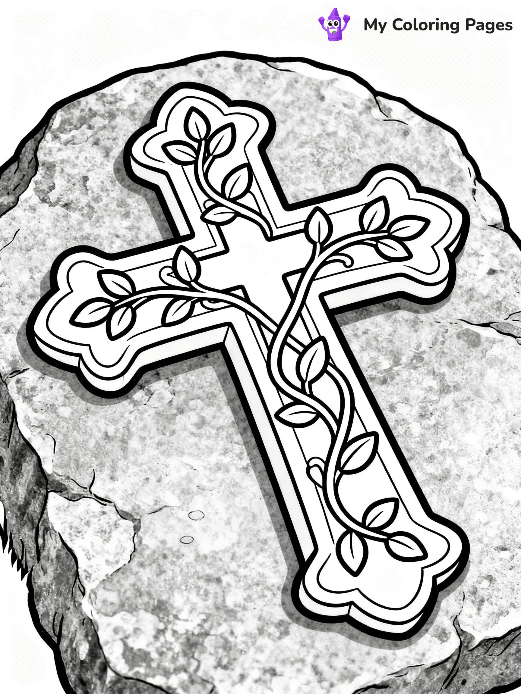 Cross Coloring Pages - 9