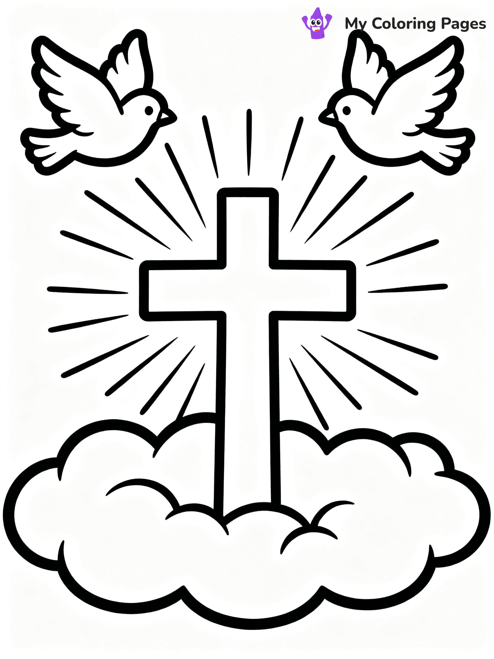 Cross Coloring Pages - 8