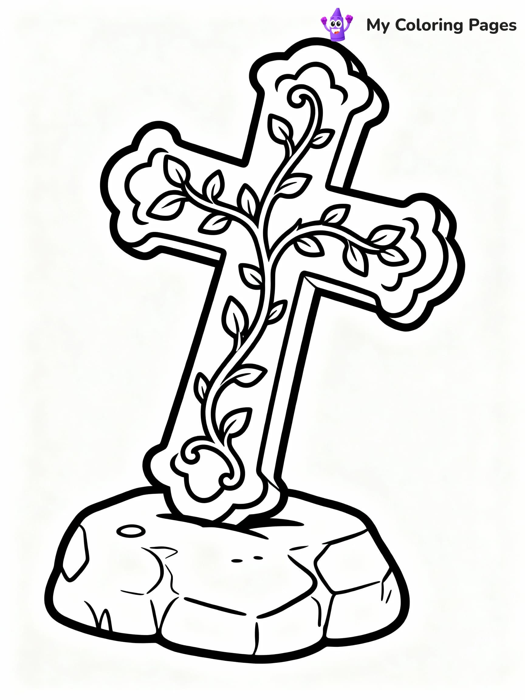 Cross Coloring Pages - 7