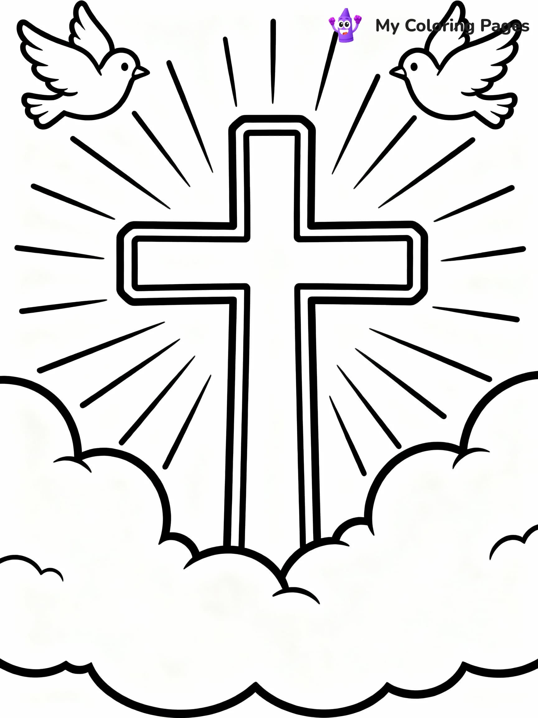 Cross Coloring Pages - 6