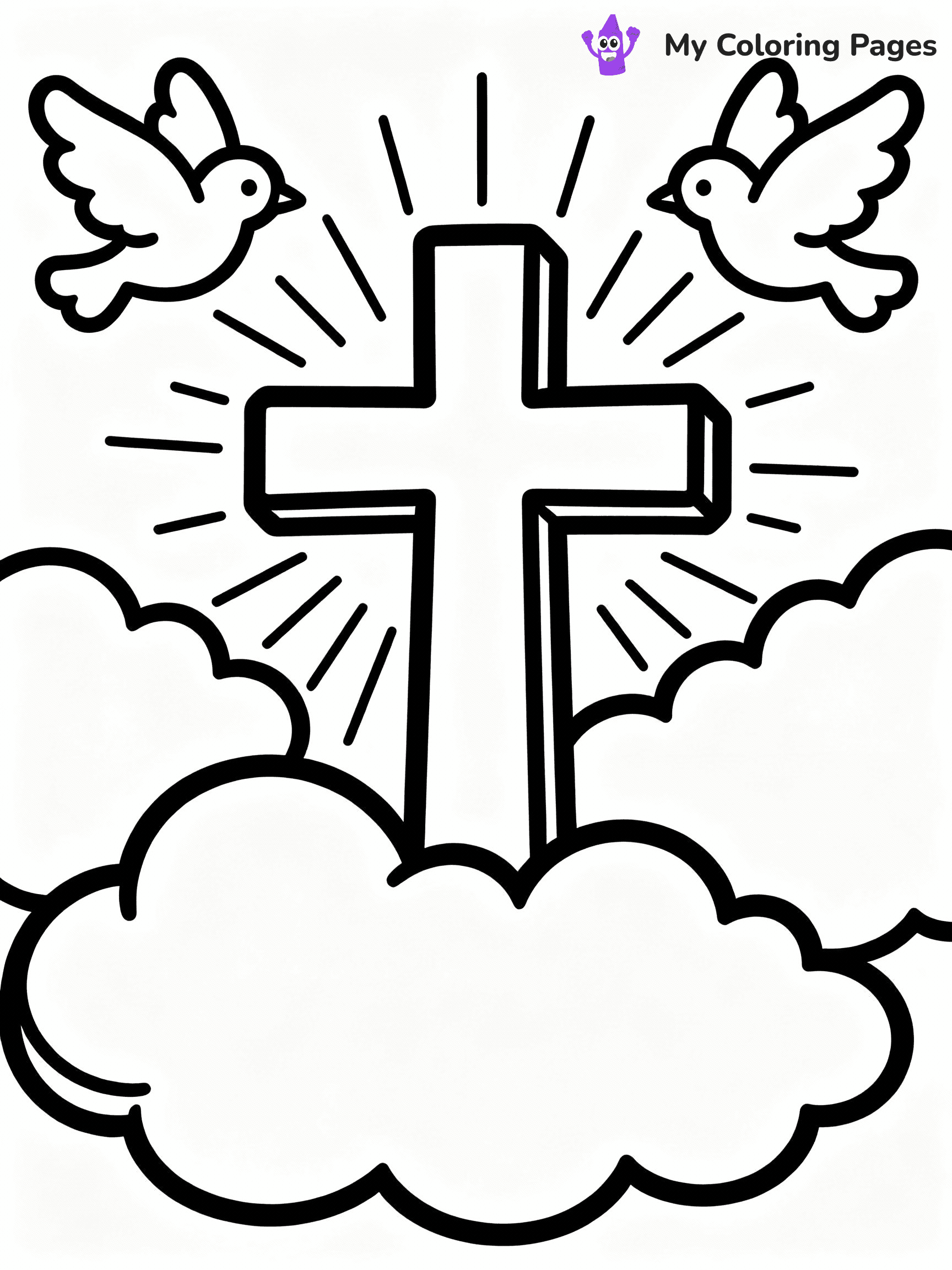 Cross Coloring Pages - 4