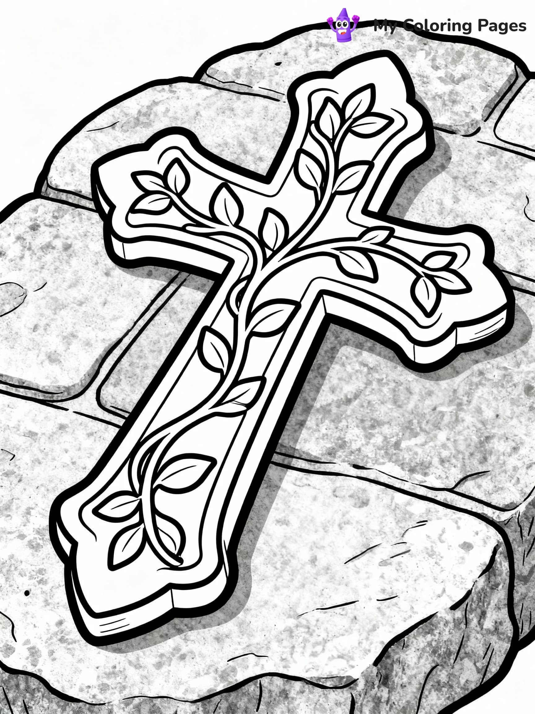 Cross Coloring Pages - 1