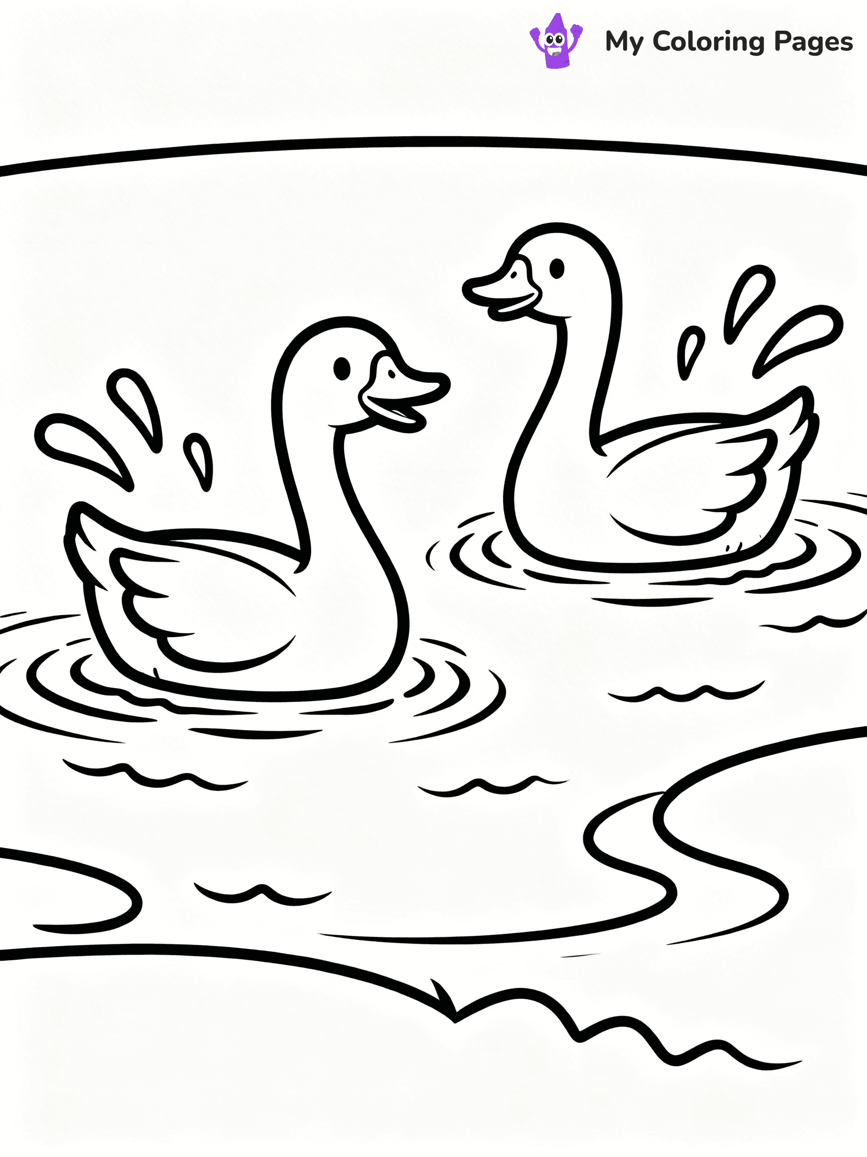 Goose Coloring Pages - 48