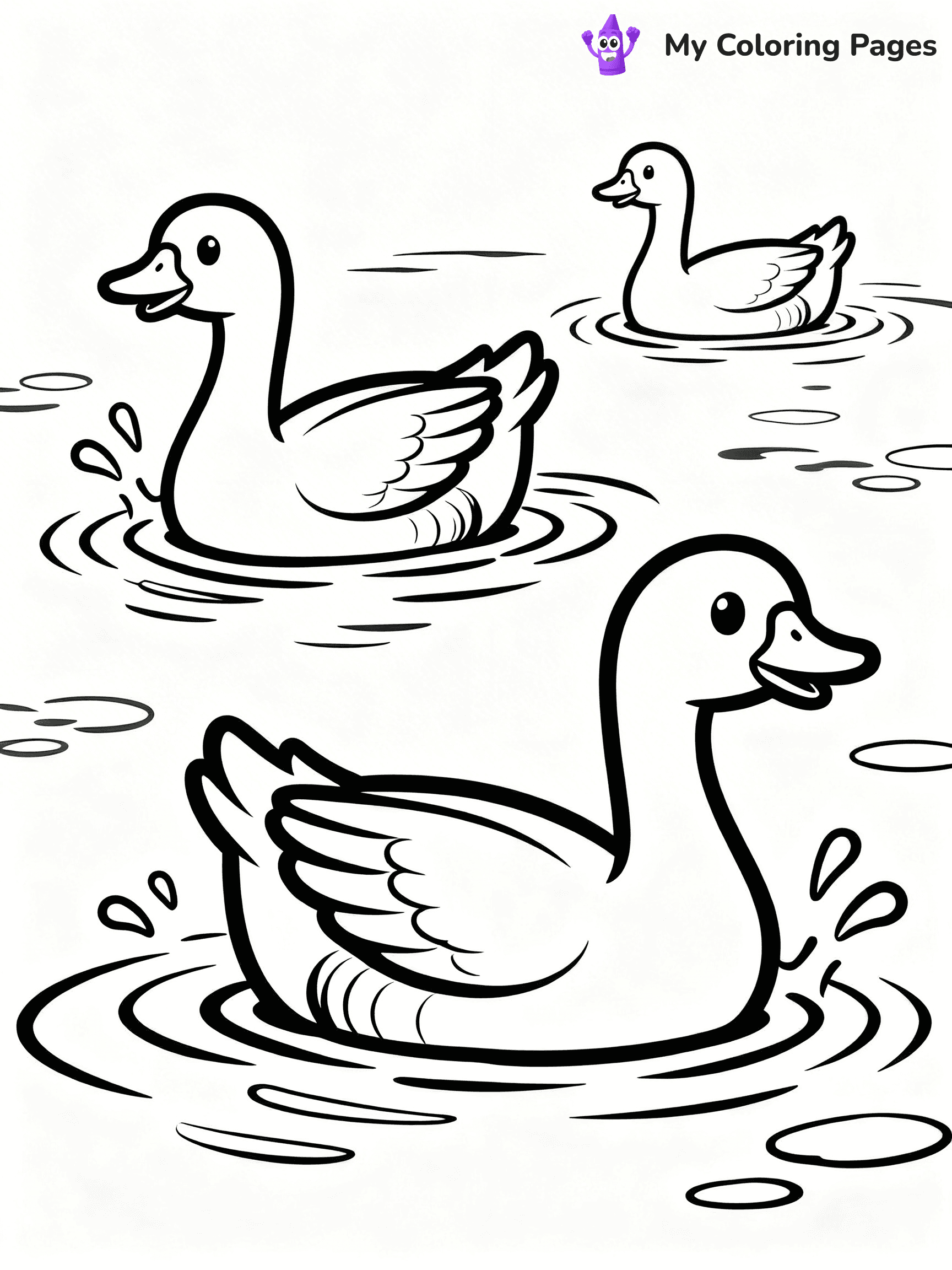 Goose Coloring Pages - 44