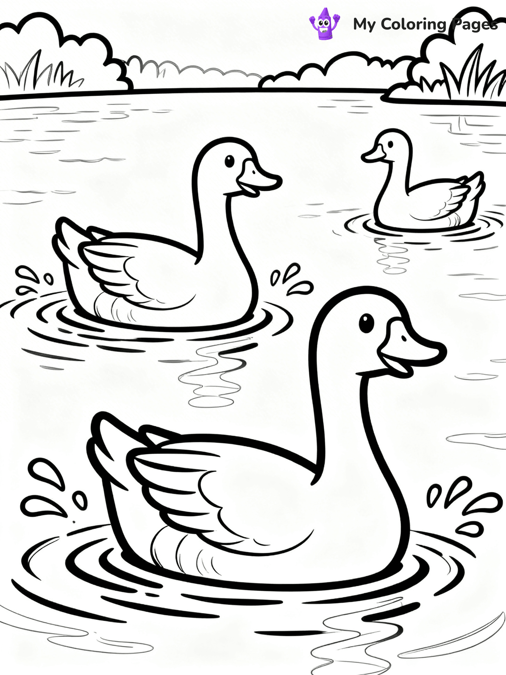 Goose Coloring Pages - 42