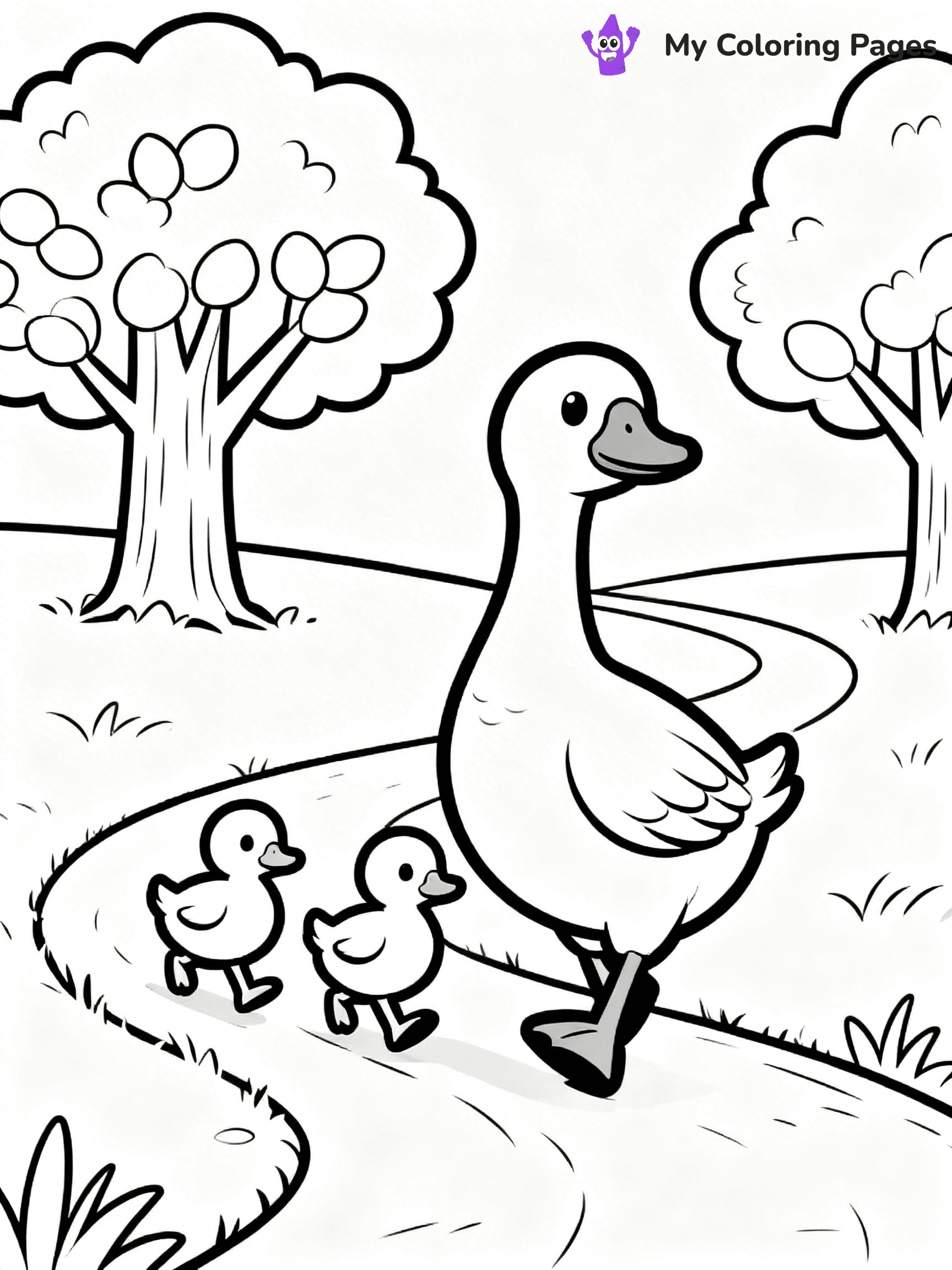 Goose Coloring Pages - 40