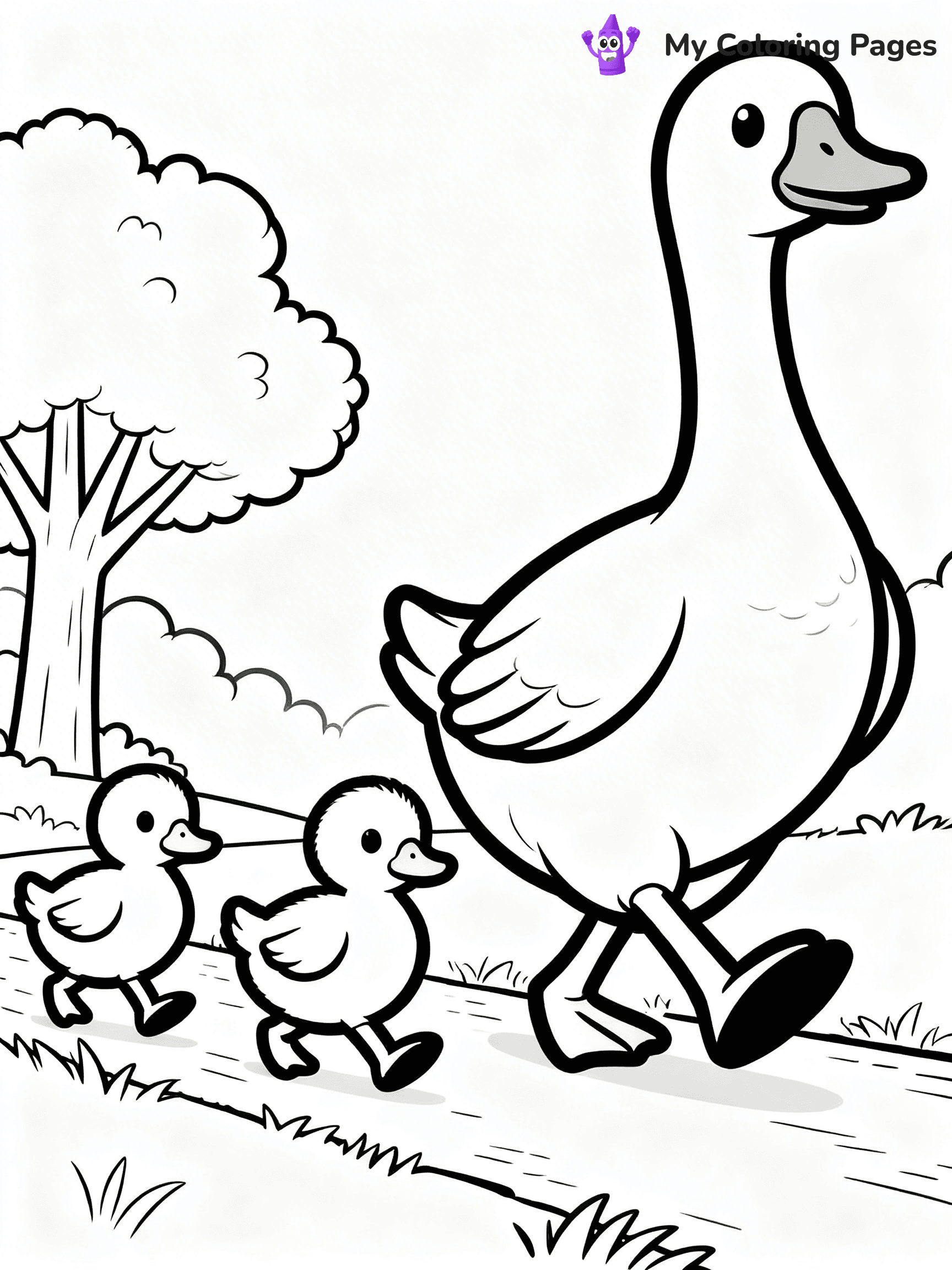 Goose Coloring Pages - 39