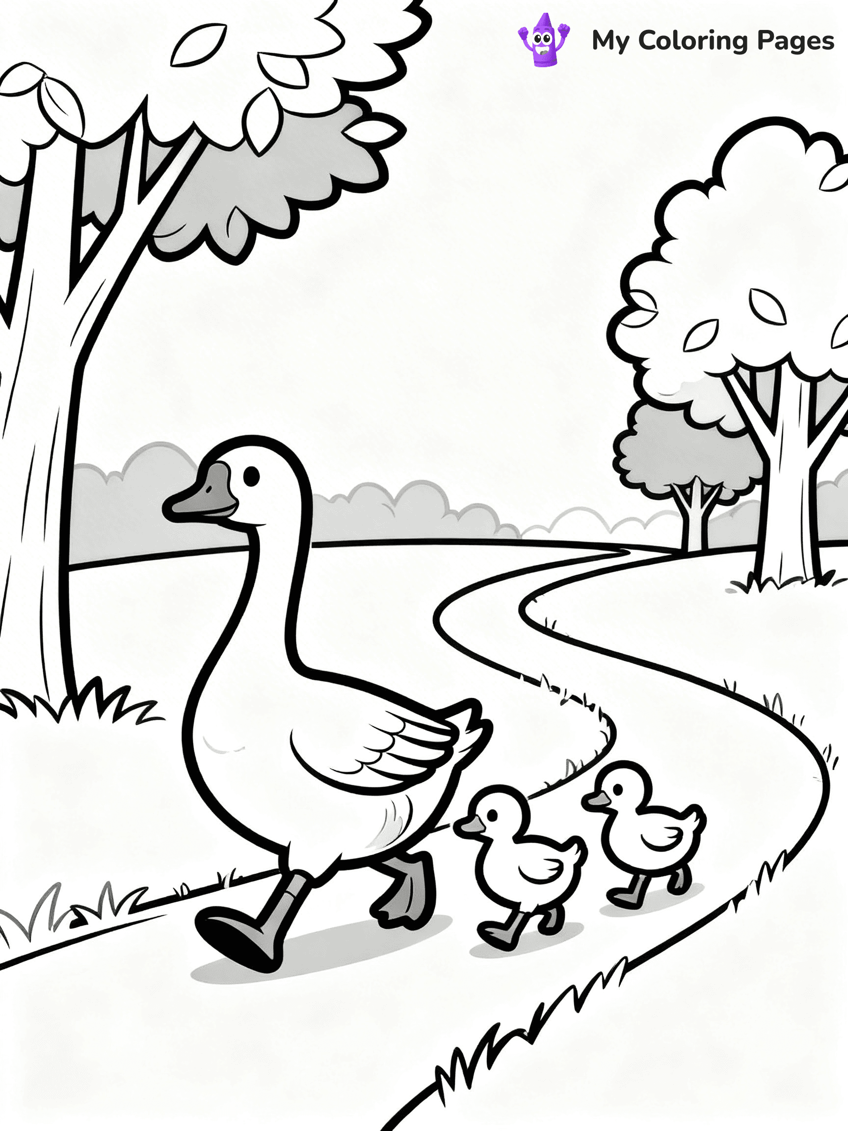 Goose Coloring Pages - 38