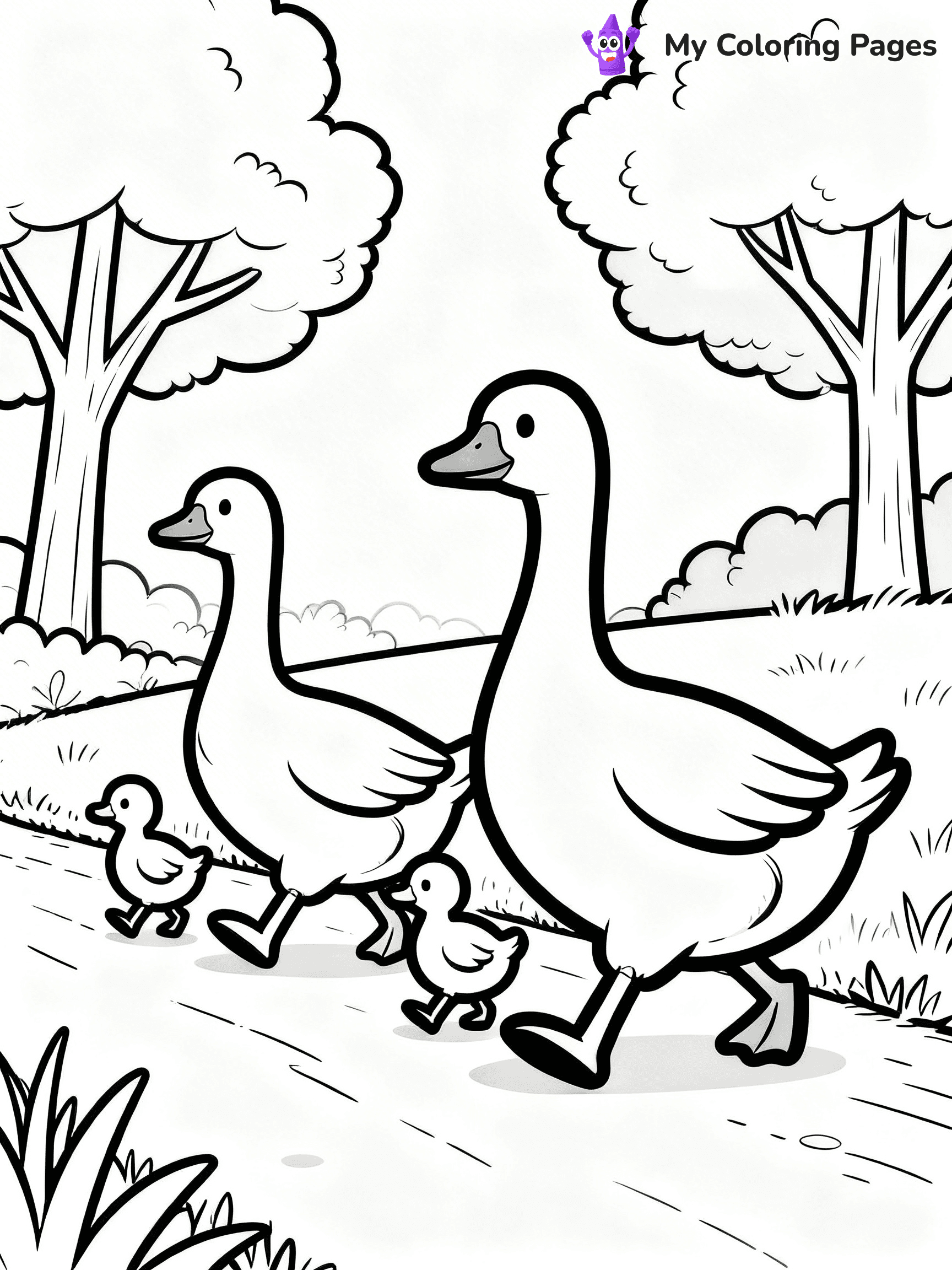 Goose Coloring Pages - 36