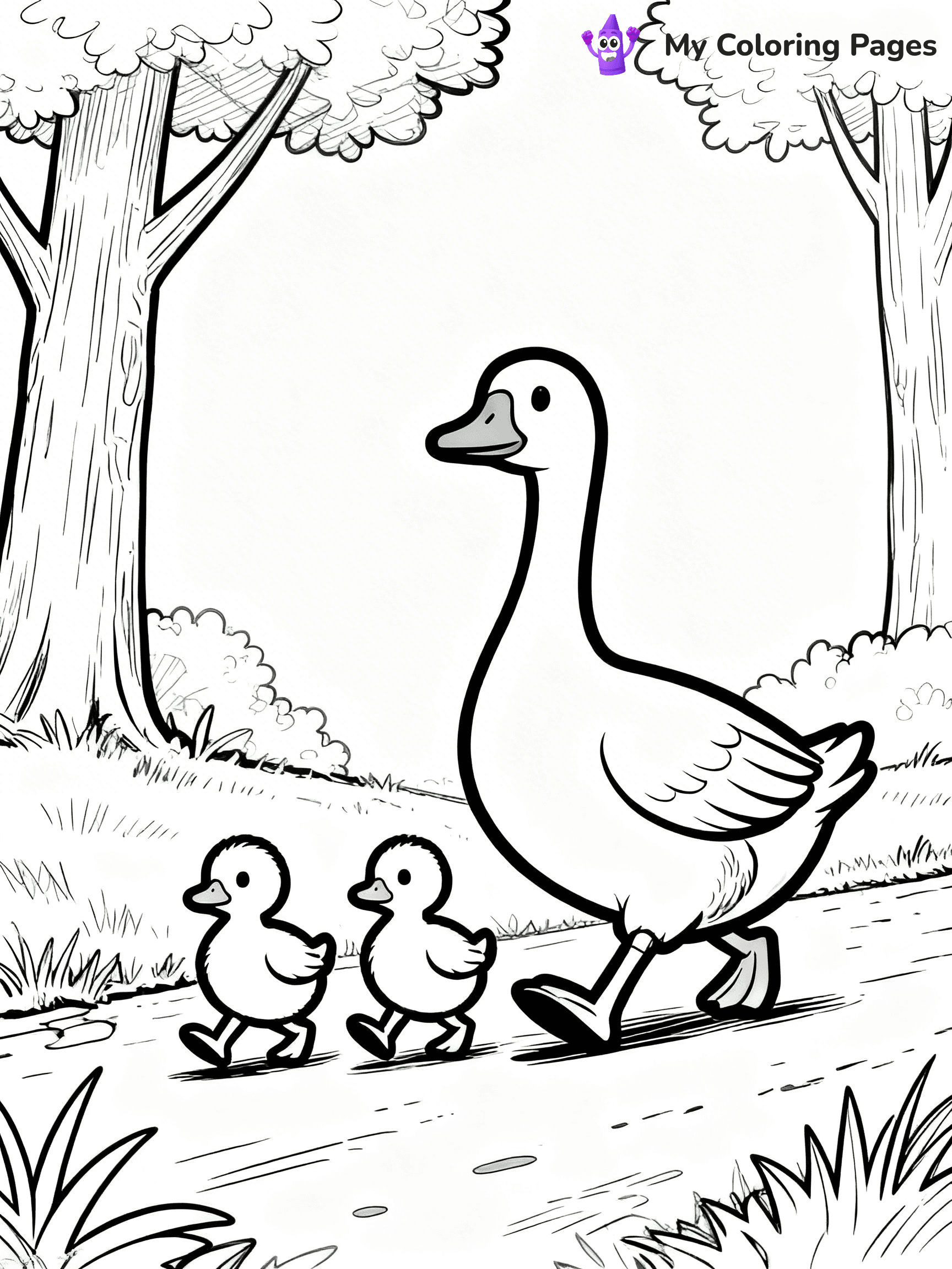 Goose Coloring Pages - 35
