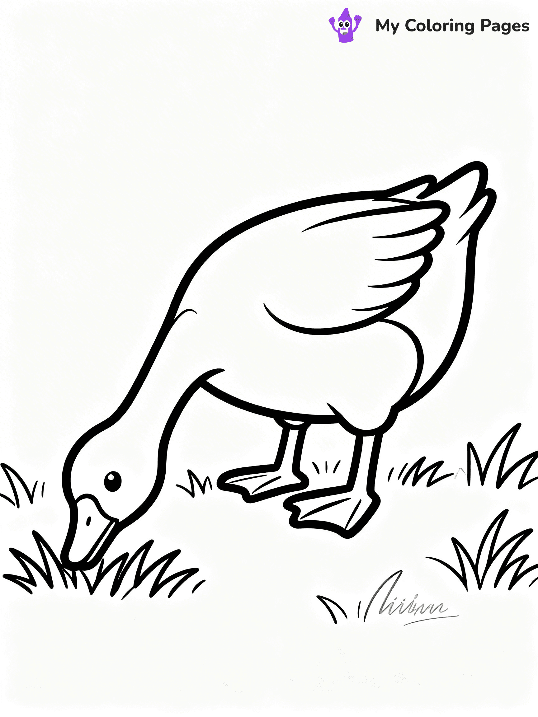 Goose Coloring Pages - 34