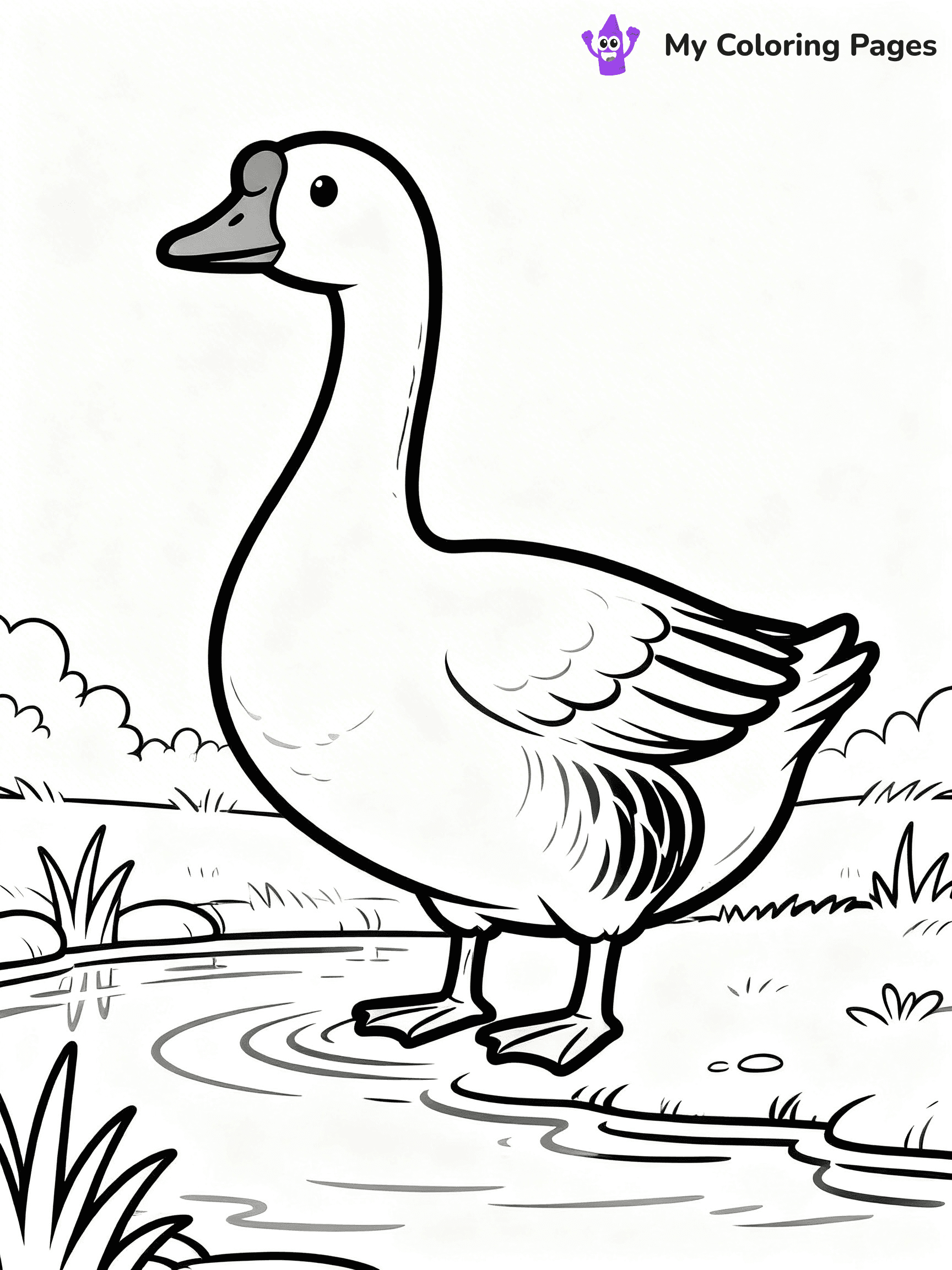 Goose Coloring Pages - 28