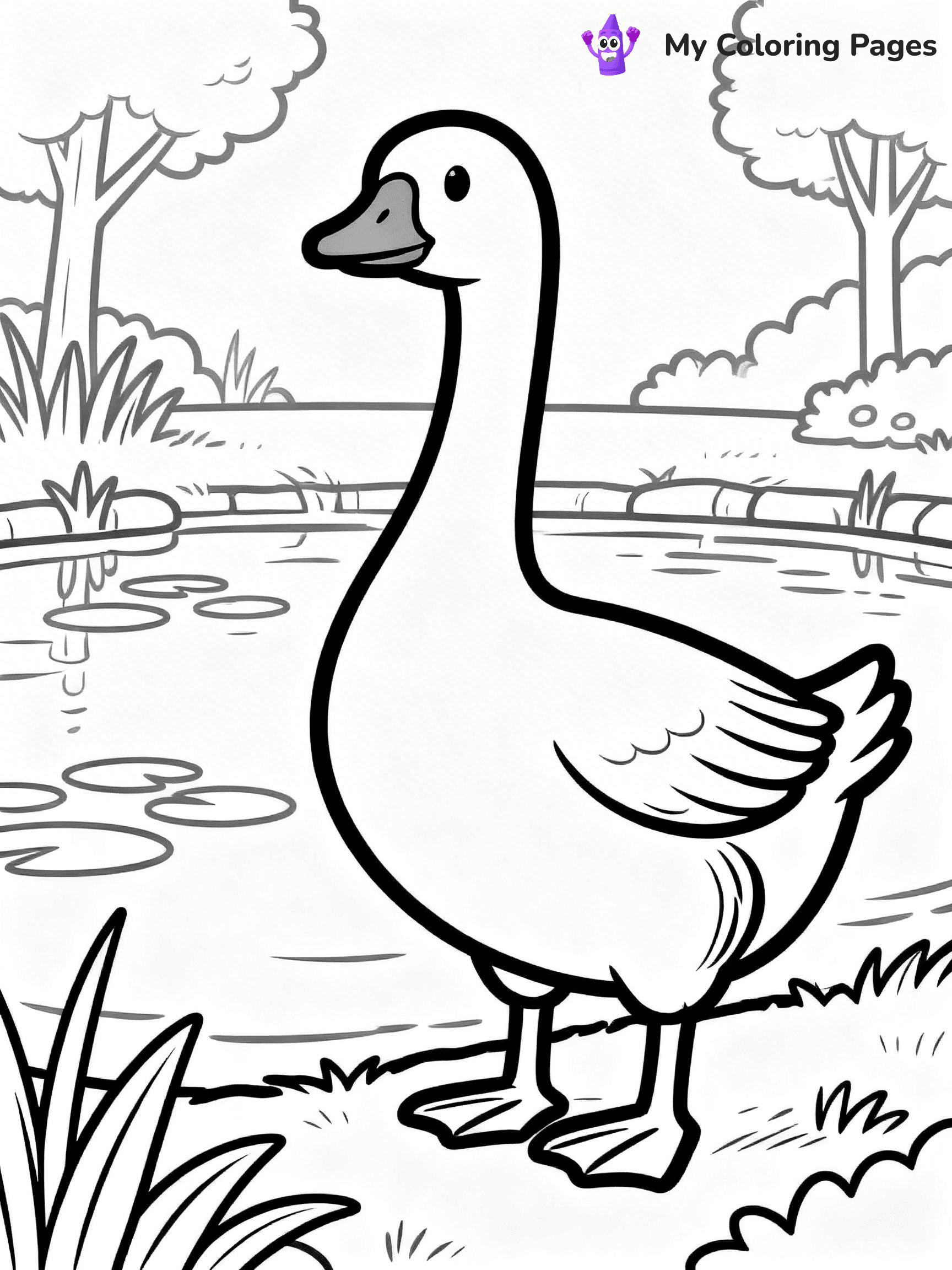 Goose Coloring Pages - 26