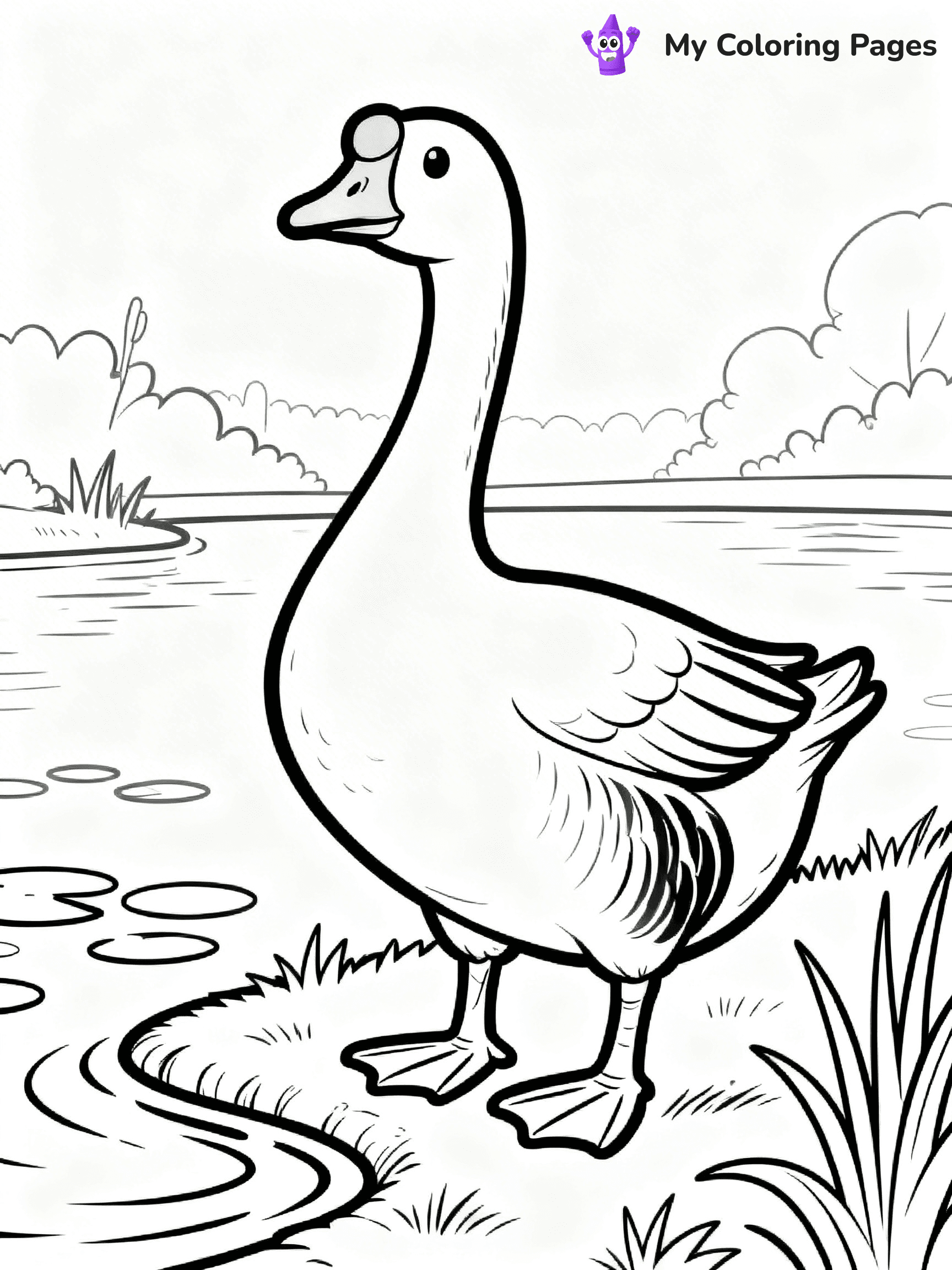 Goose Coloring Pages - 25