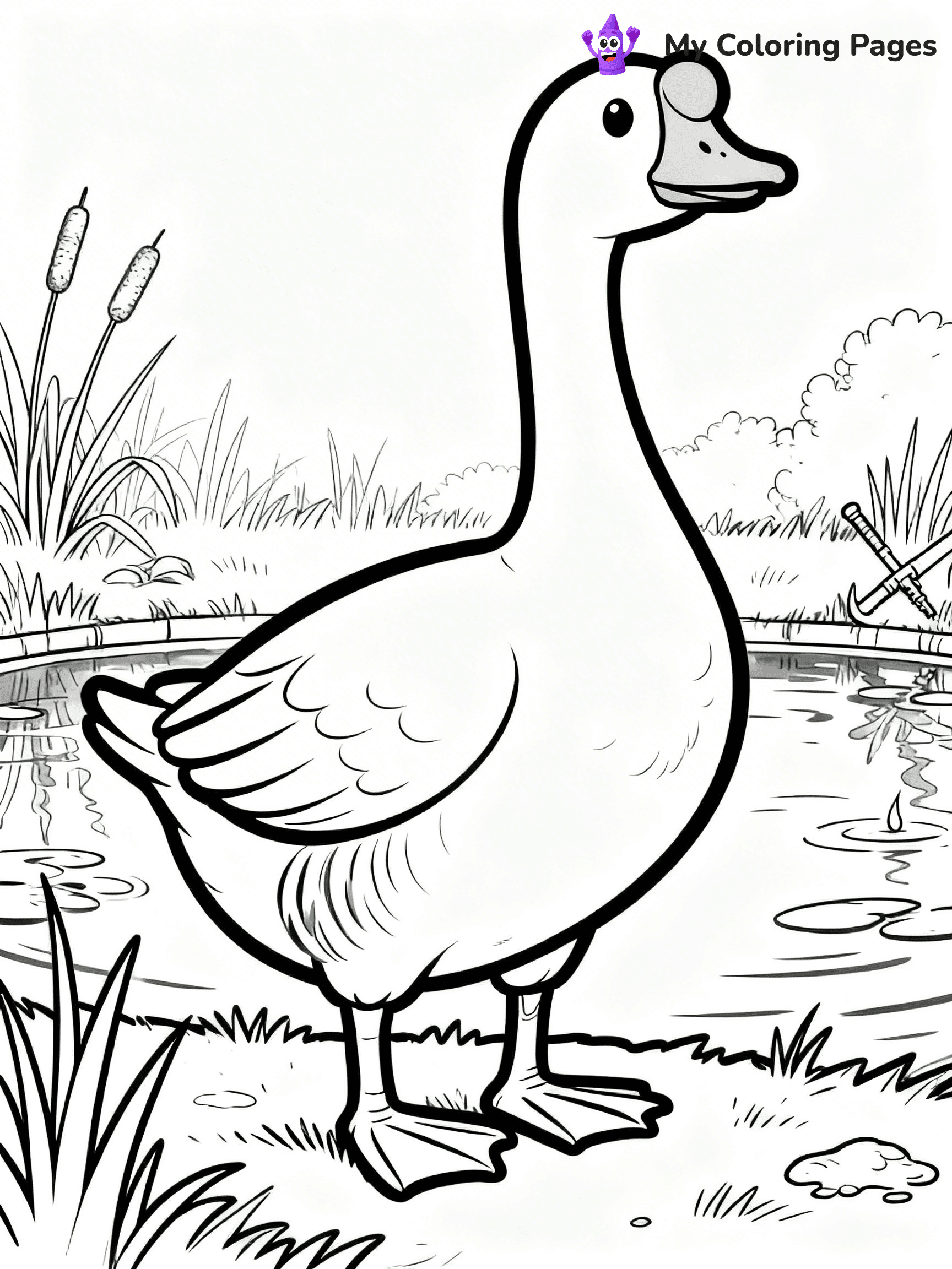Goose Coloring Pages - 24