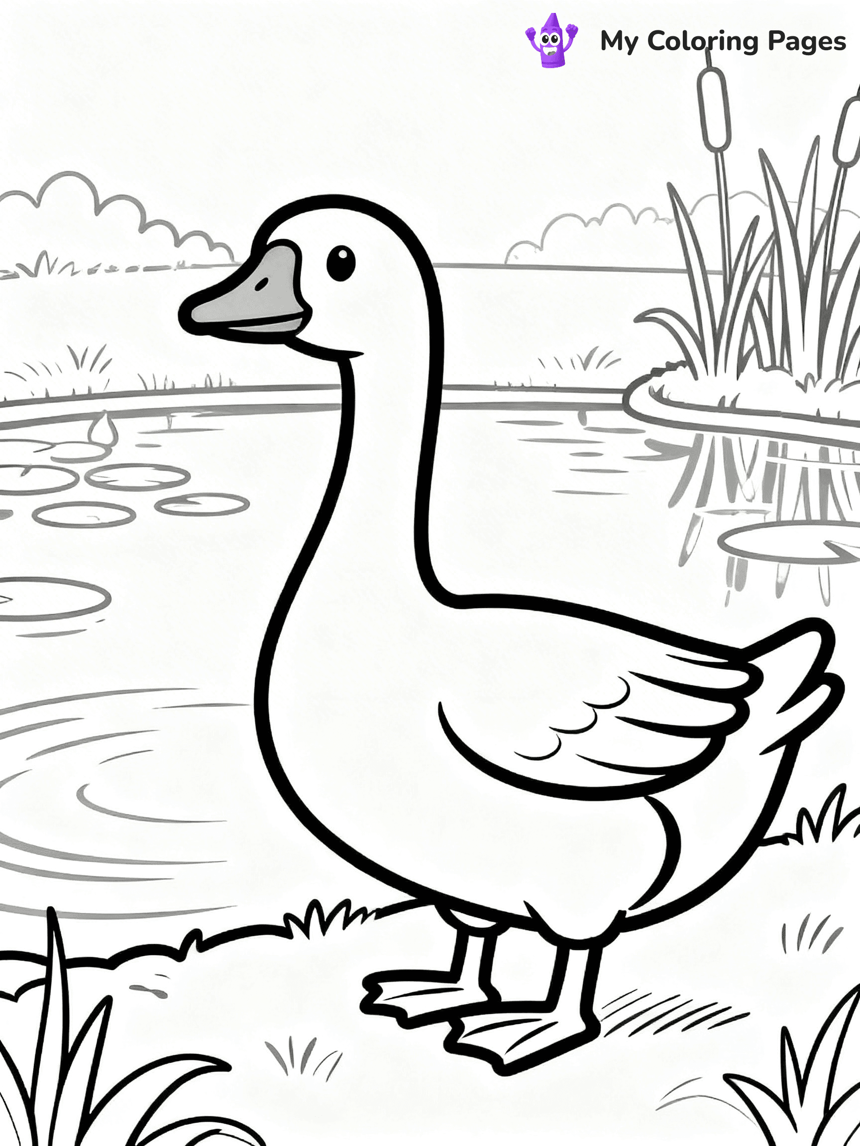 Goose Coloring Pages - 22