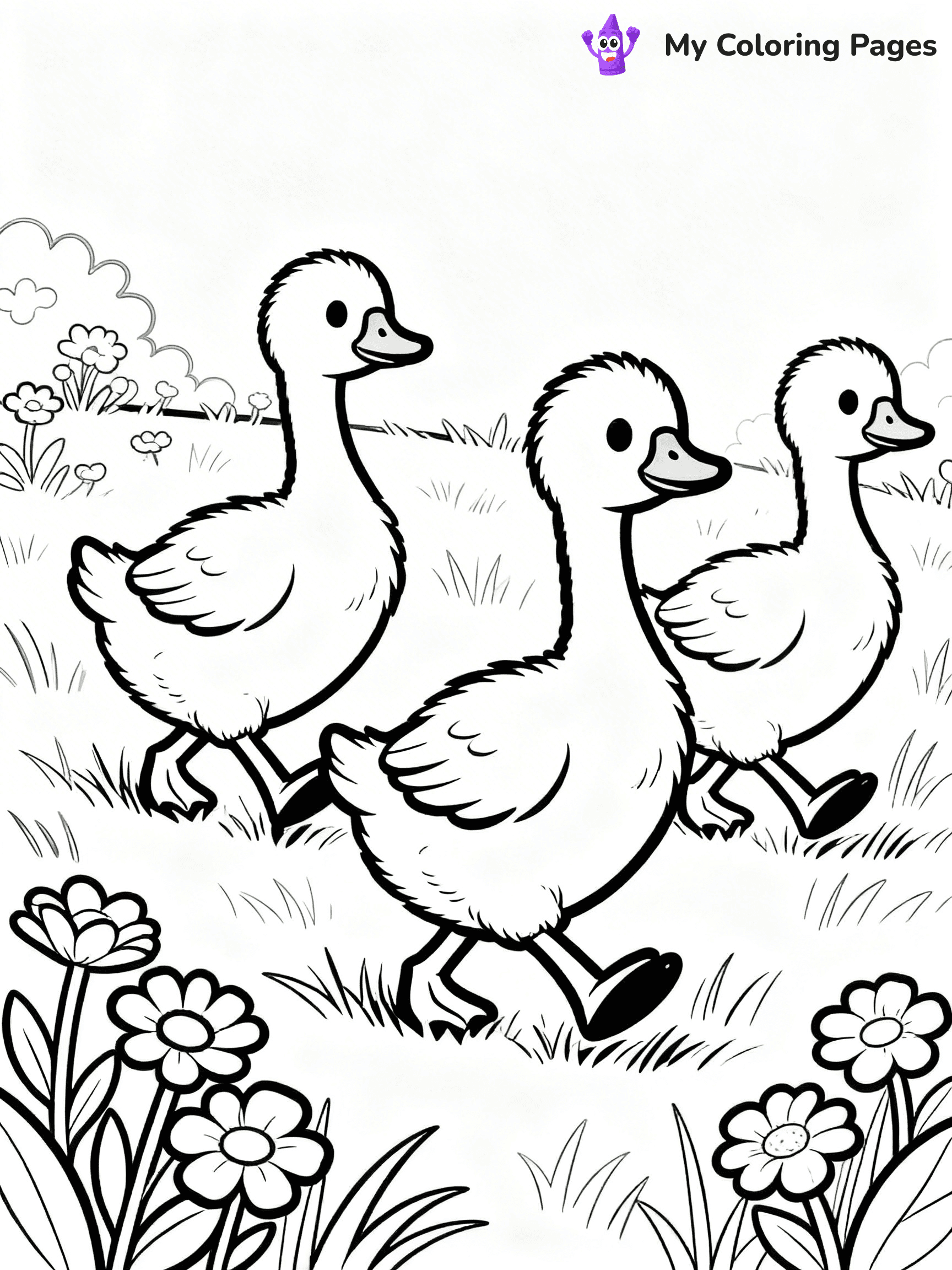 Goose Coloring Pages - 21