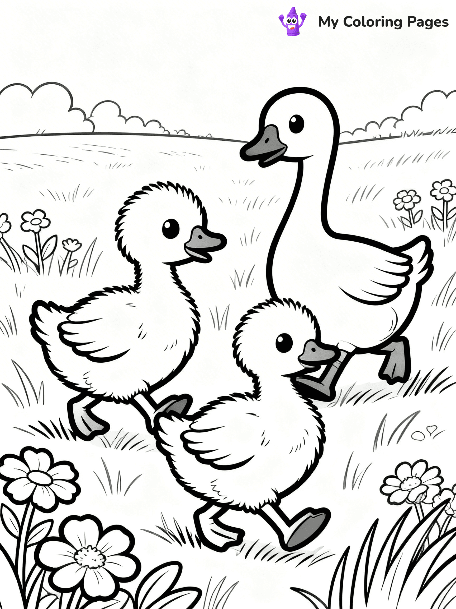 Goose Coloring Pages - 20
