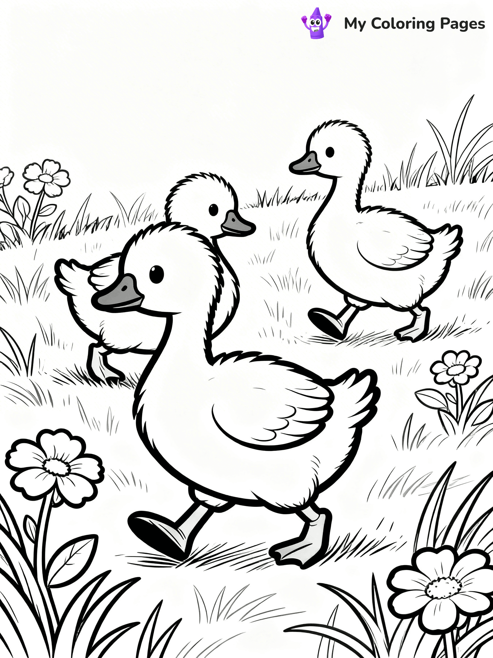 Goose Coloring Pages - 19