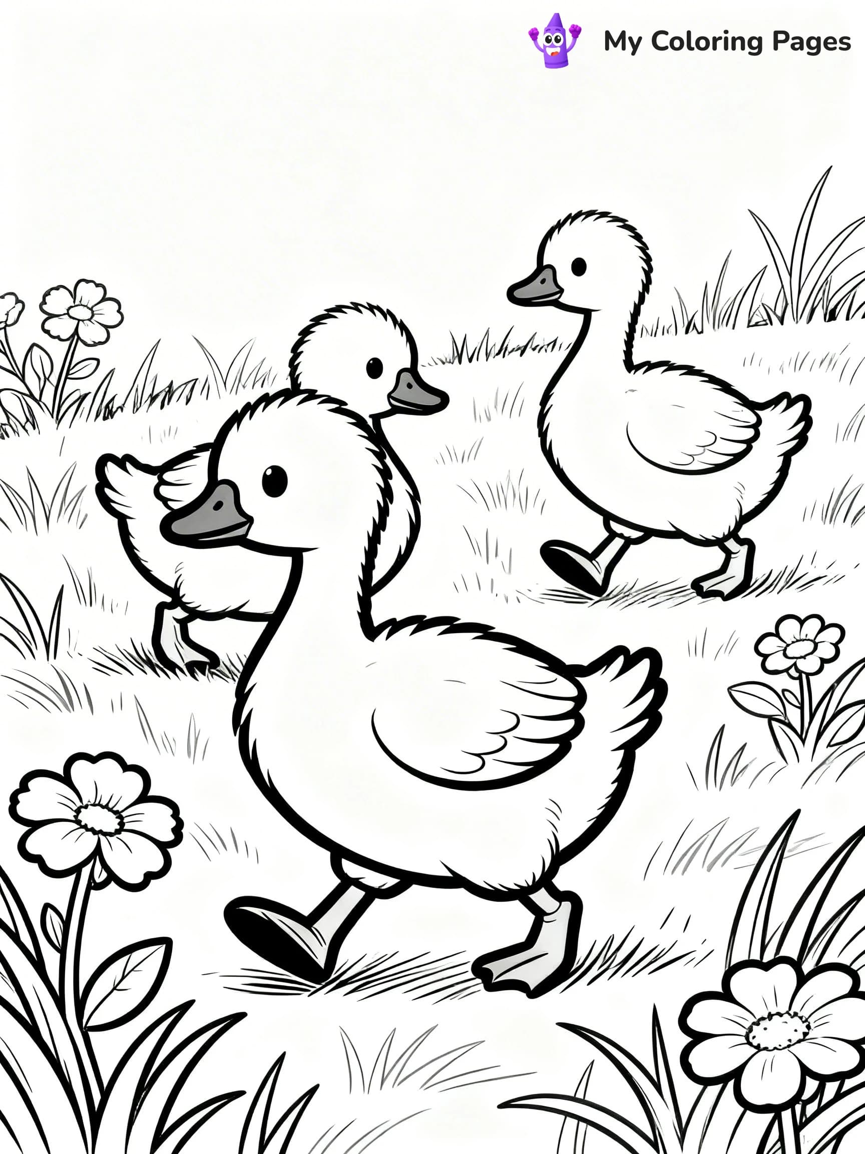 Goose Coloring Pages - 19