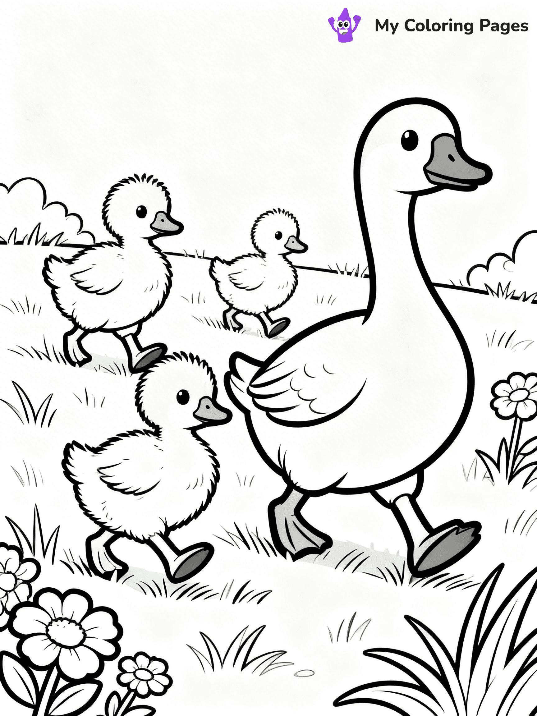 Goose Coloring Pages - 18
