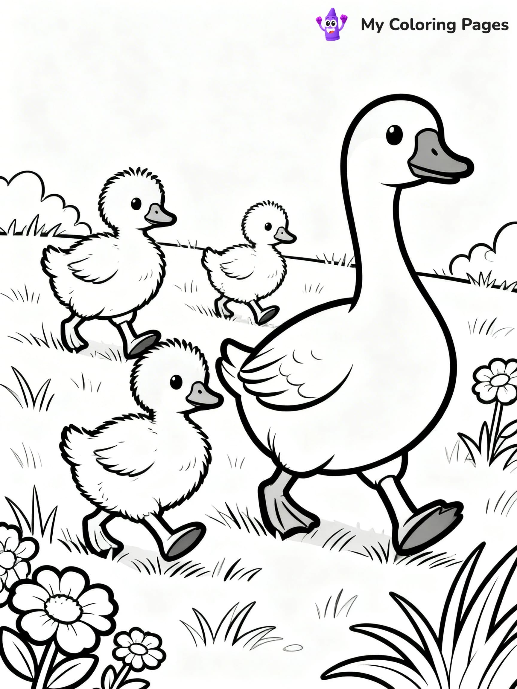 Goose Coloring Pages - 18
