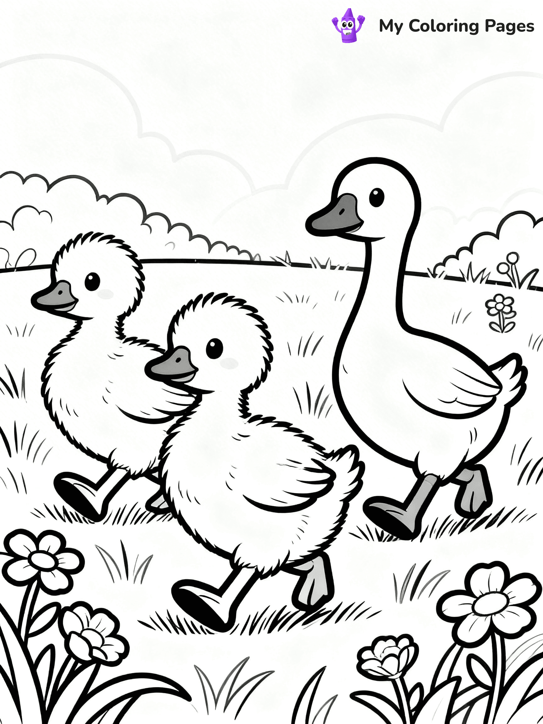 Goose Coloring Pages - 17