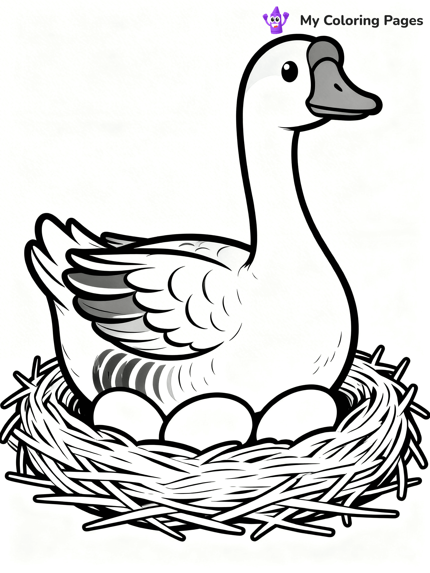 Goose Coloring Pages - 12