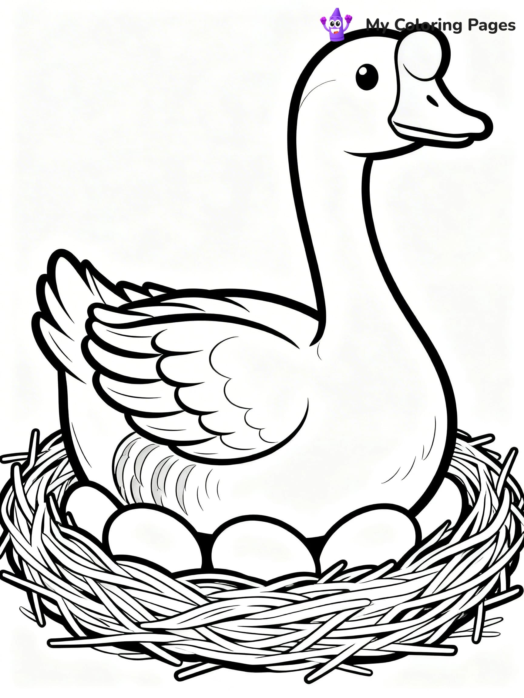 Goose Coloring Pages - 10