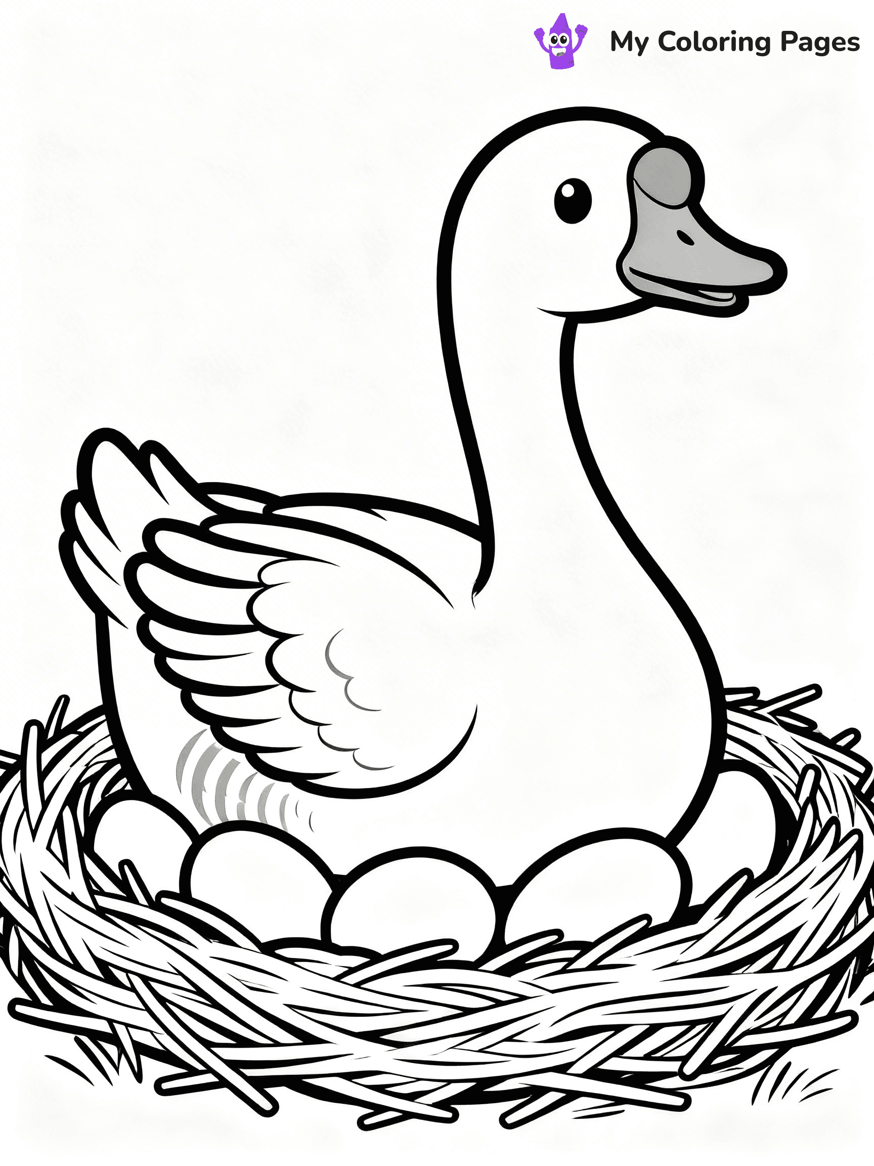 Goose Coloring Pages - 9