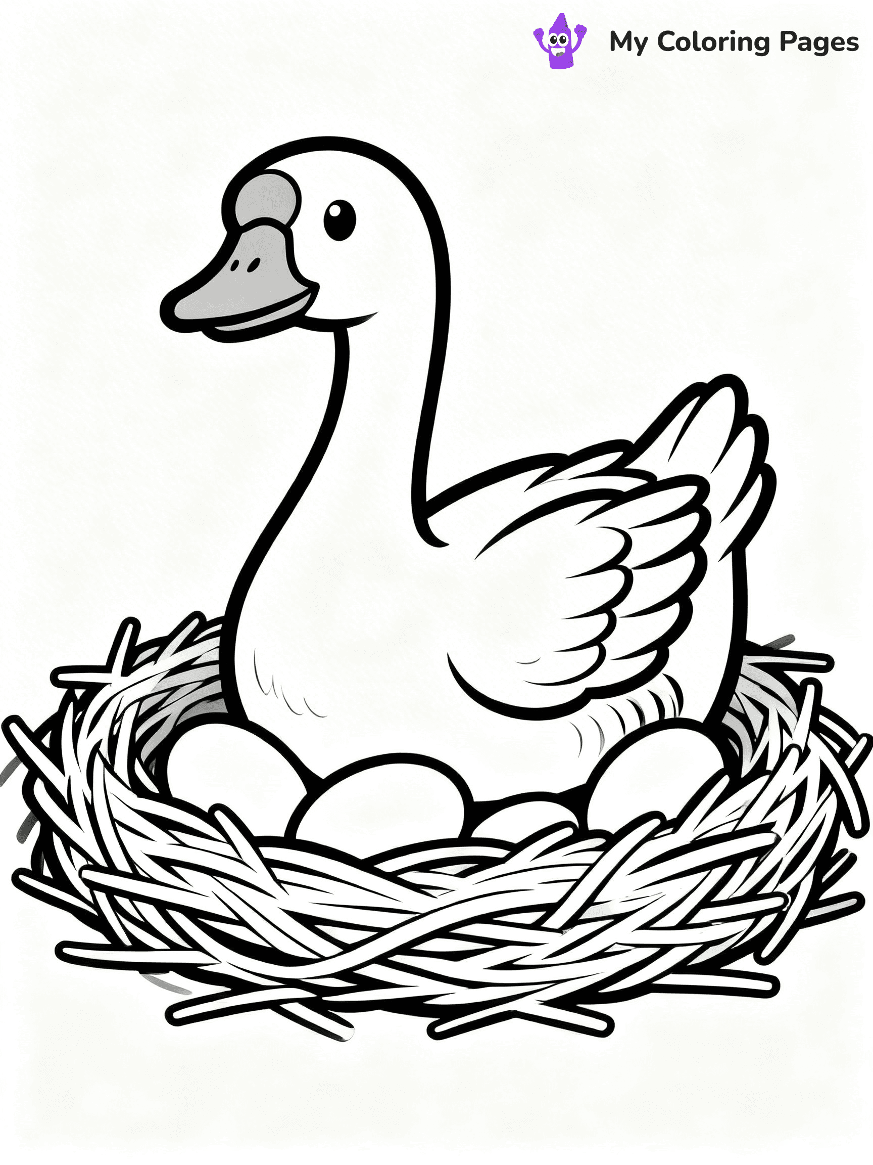 Goose Coloring Pages - 8