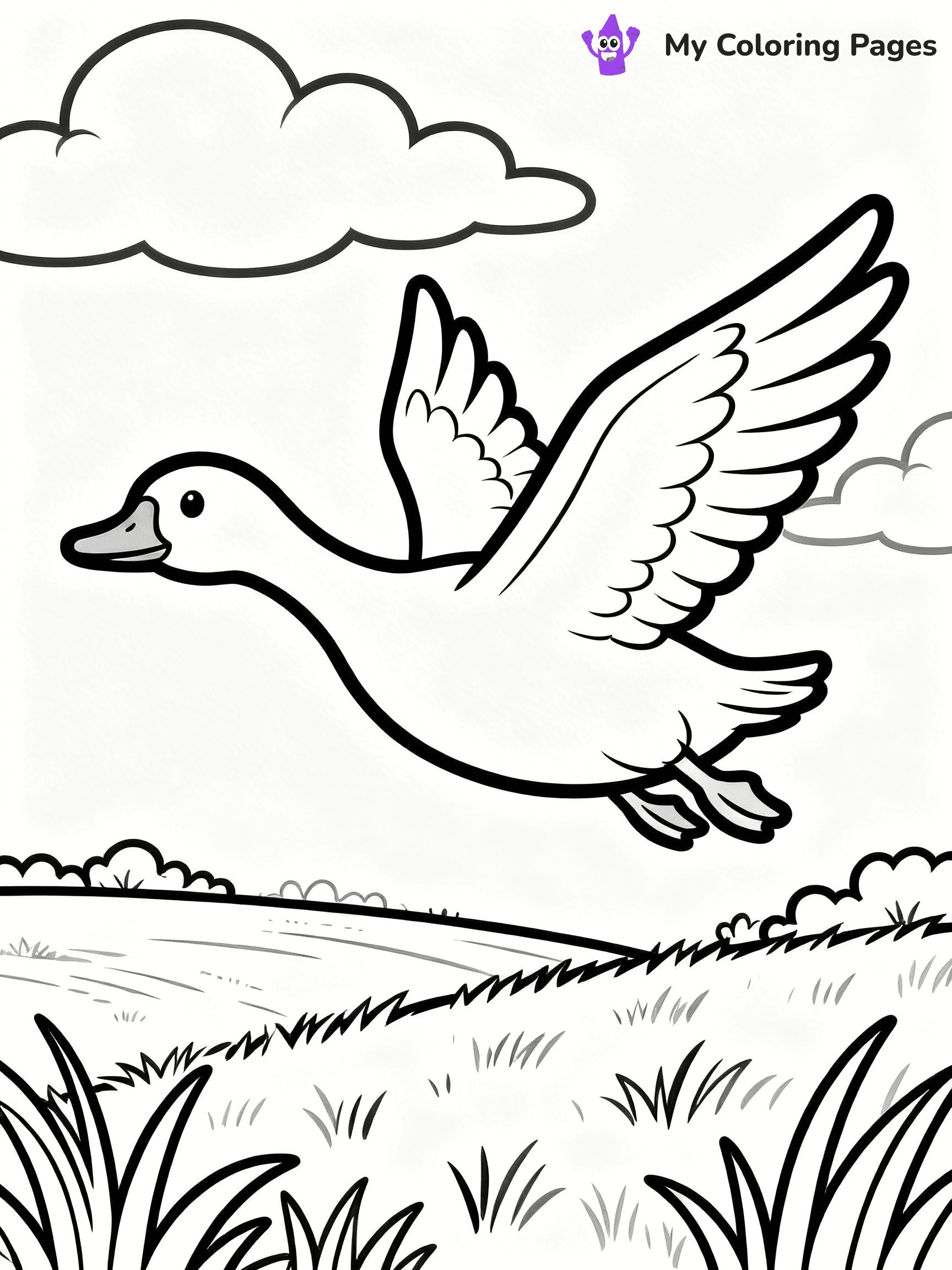 Goose Coloring Pages - 7