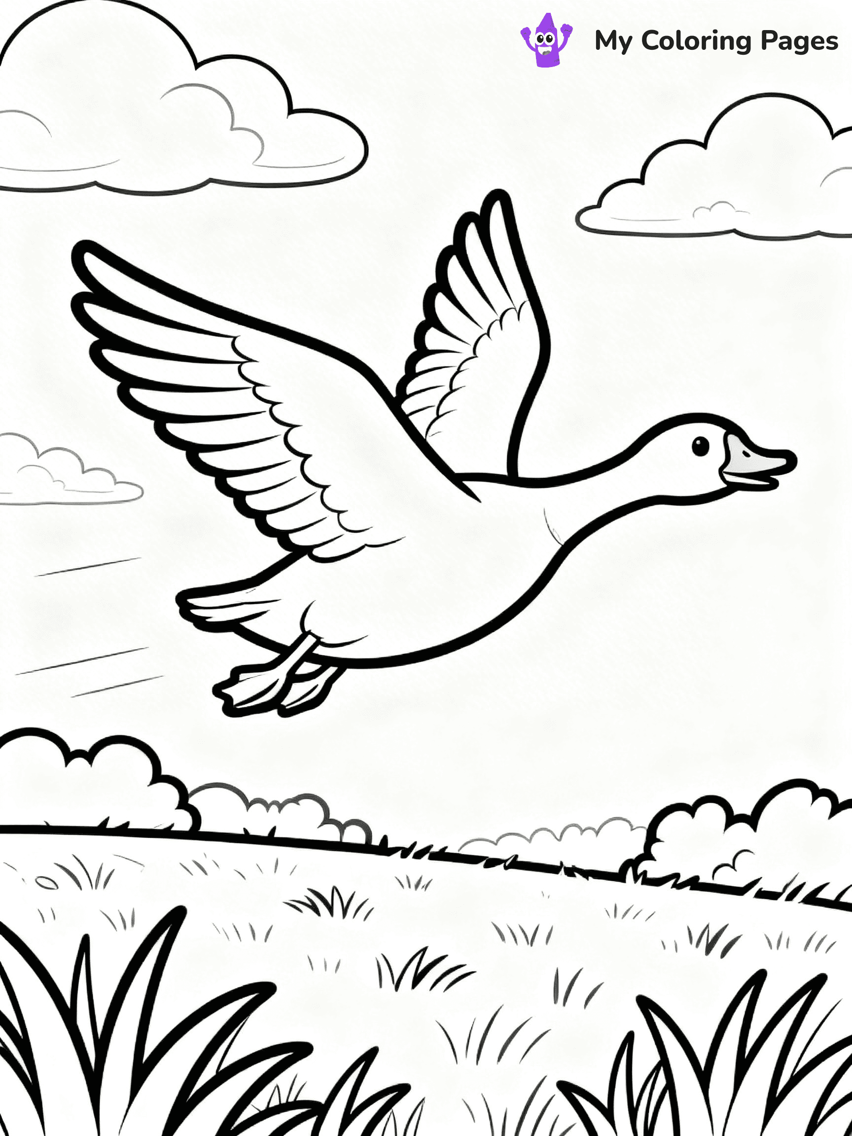 Goose Coloring Pages - 6