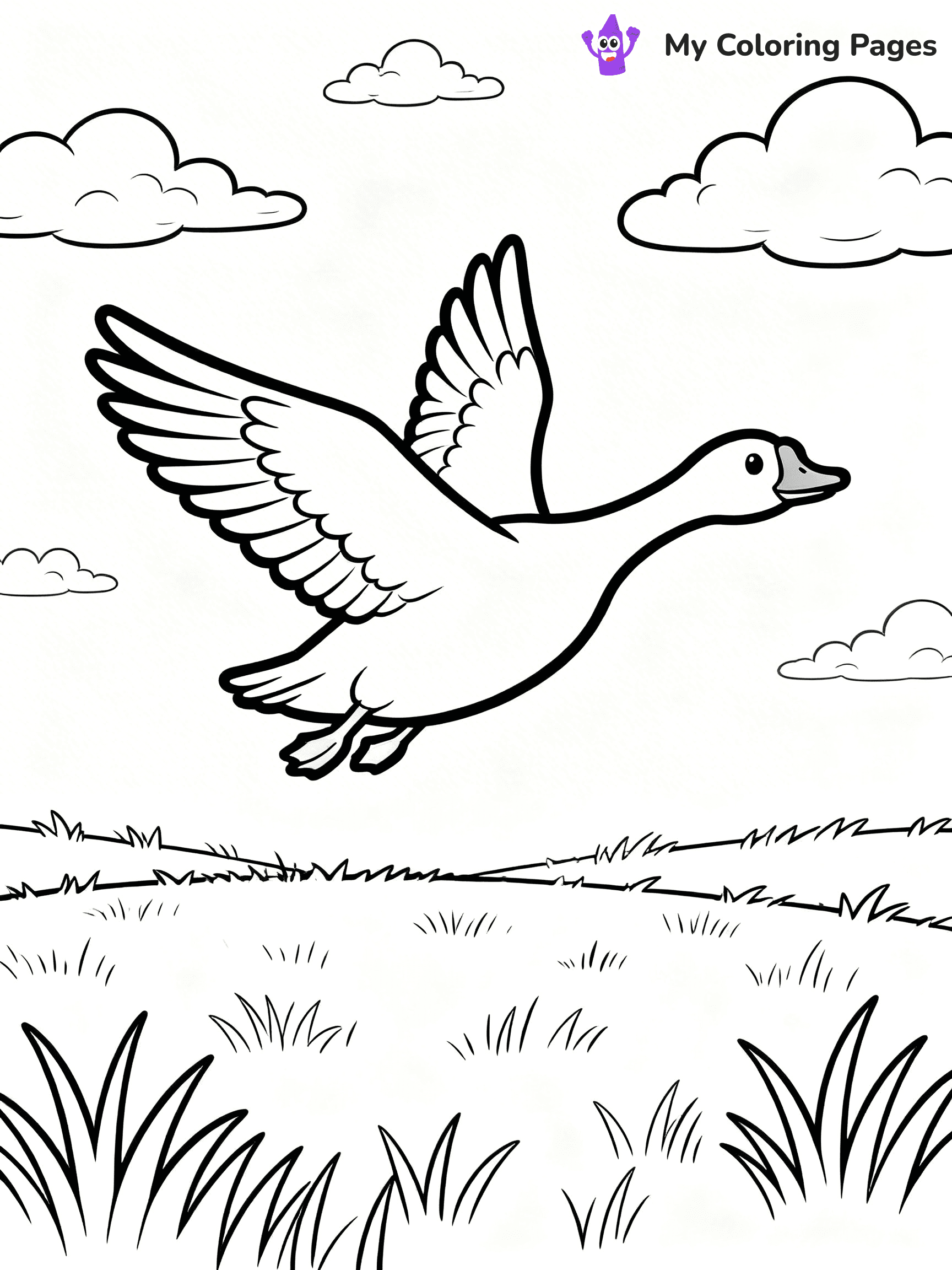 Goose Coloring Pages - 5