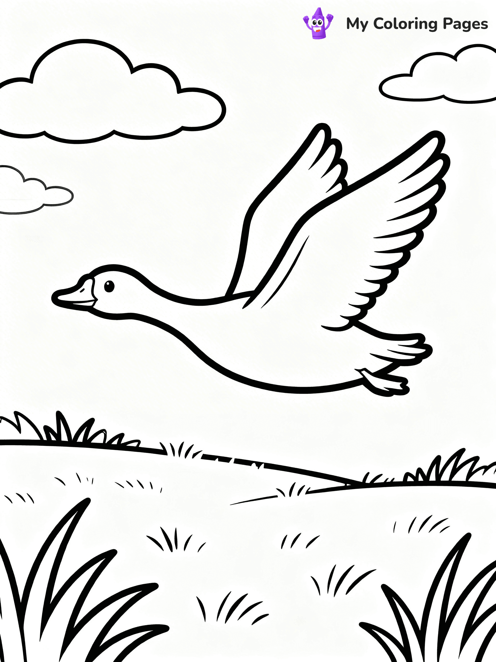 Goose Coloring Pages - 4
