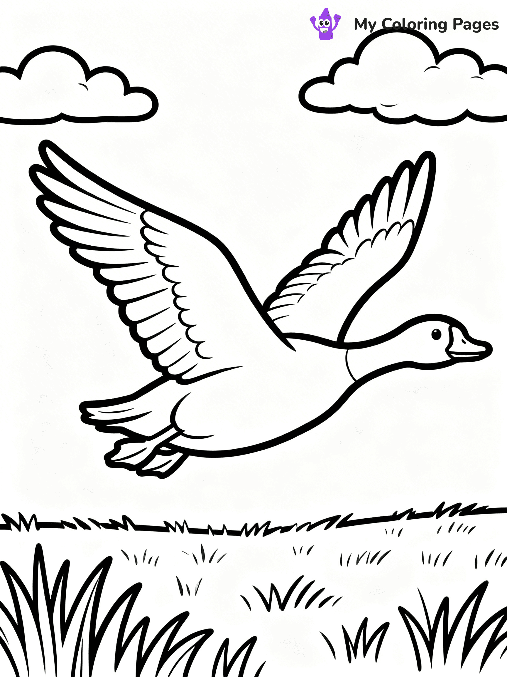 Goose Coloring Pages - 3