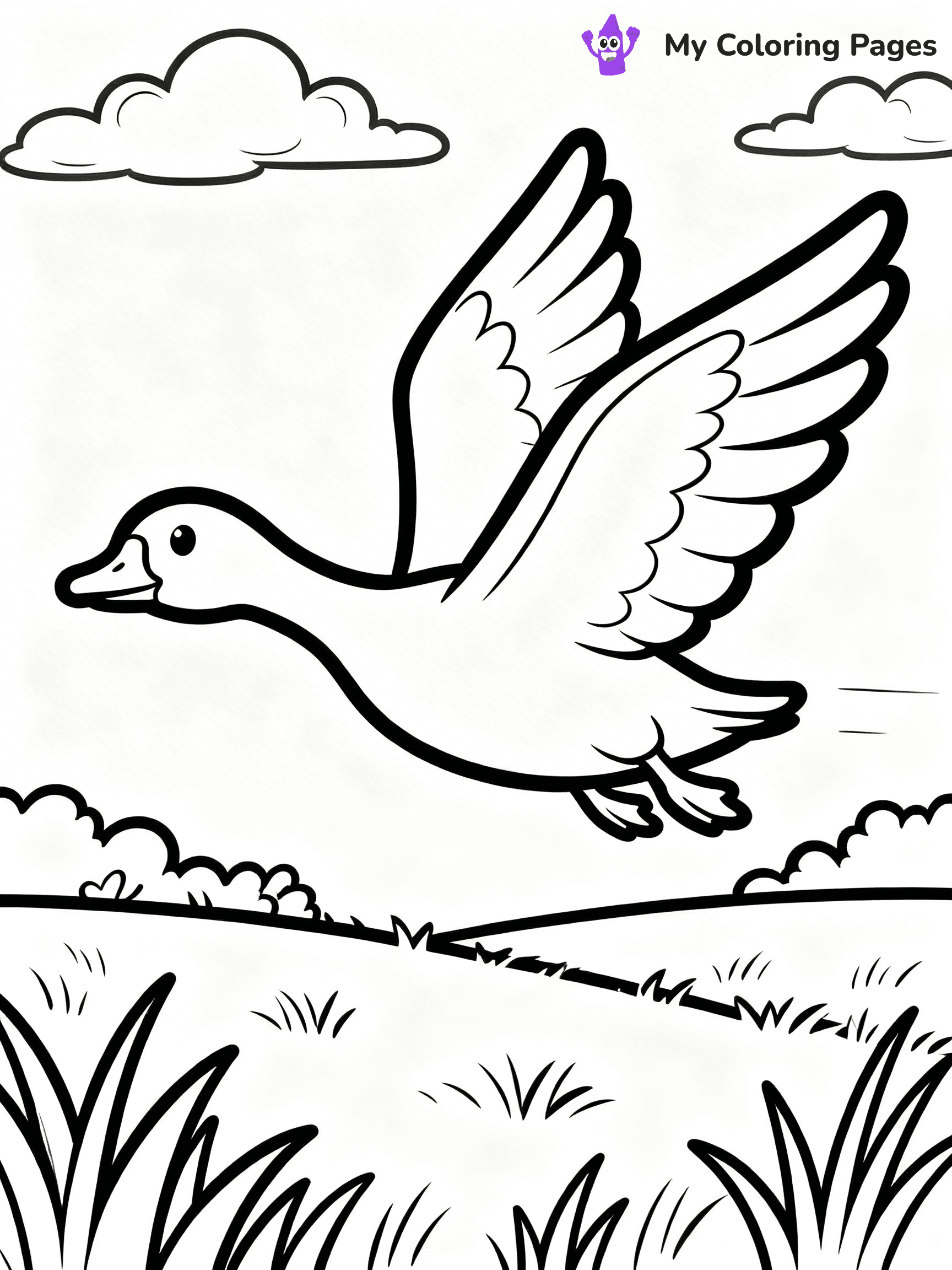 Goose Coloring Pages - 2