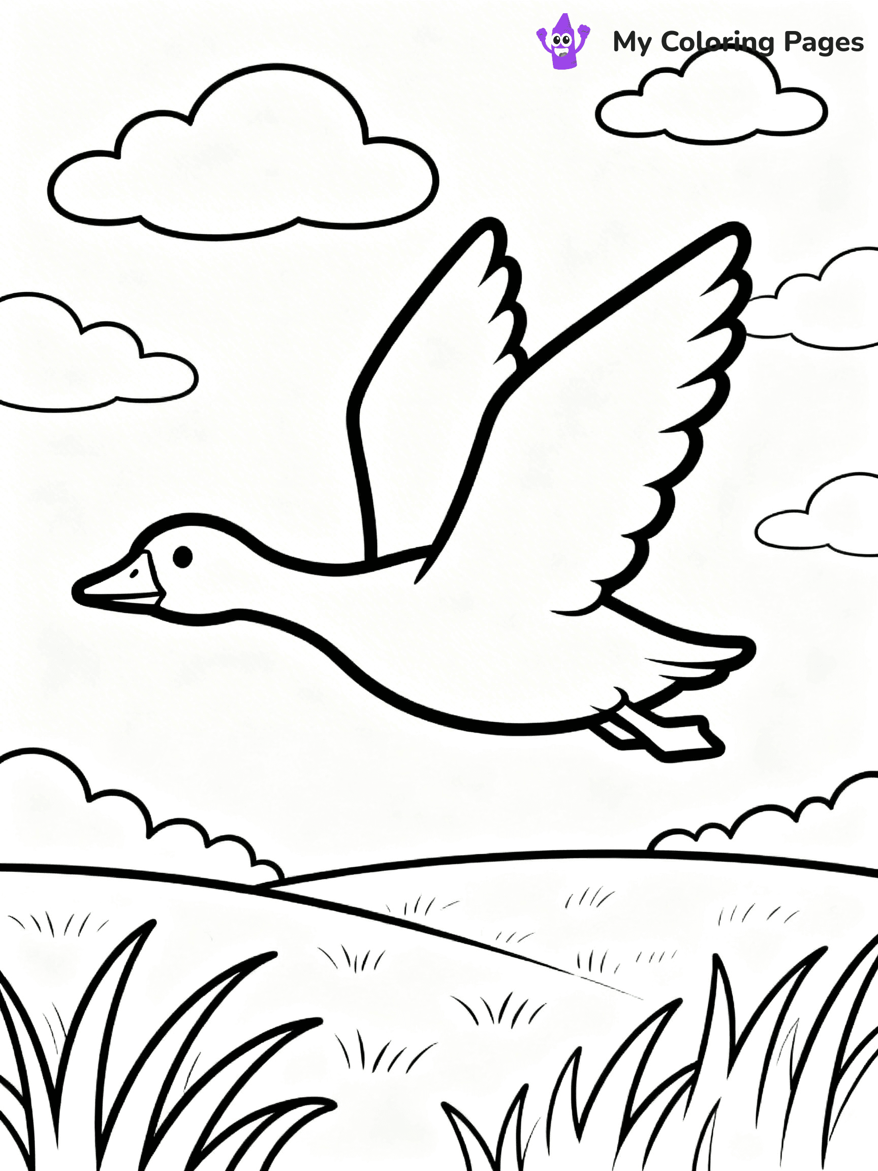 Goose Coloring Pages - 1